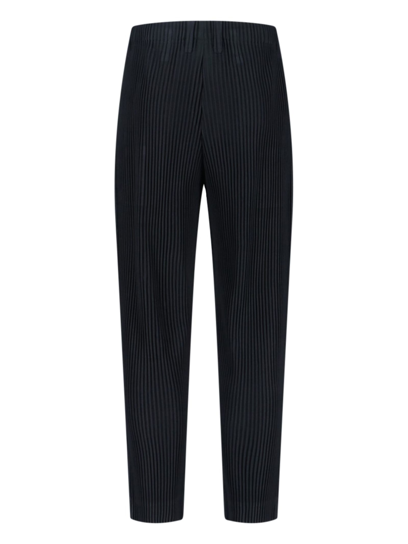Issey Miyake Pantalone In Poliestere Nero   Uomo In Black