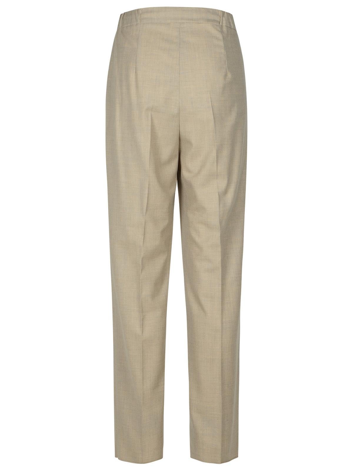 Shop Max Mara Drawstring Straight Leg Pants In Sand