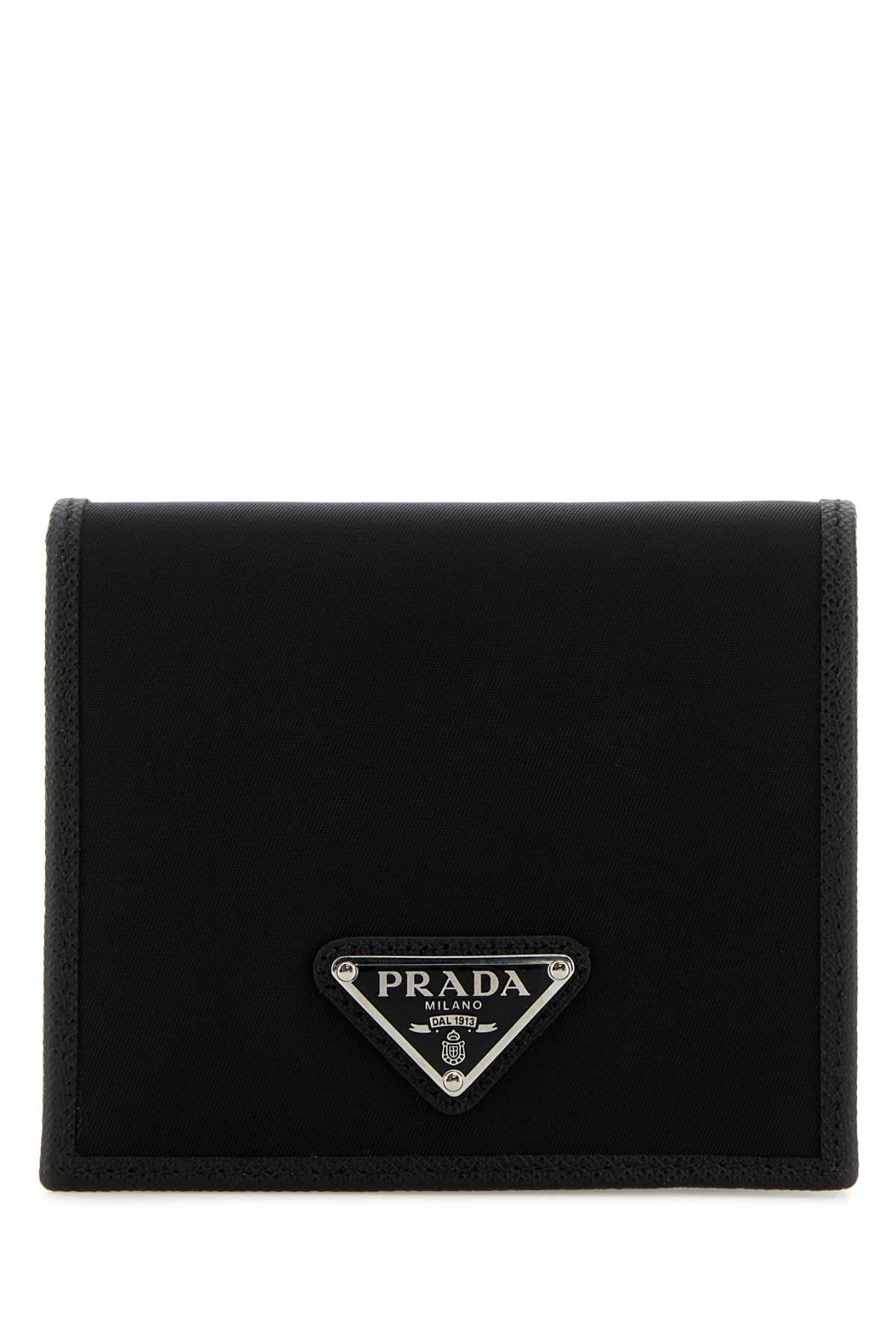 Shop Prada Black Nylon Wallet In Nero