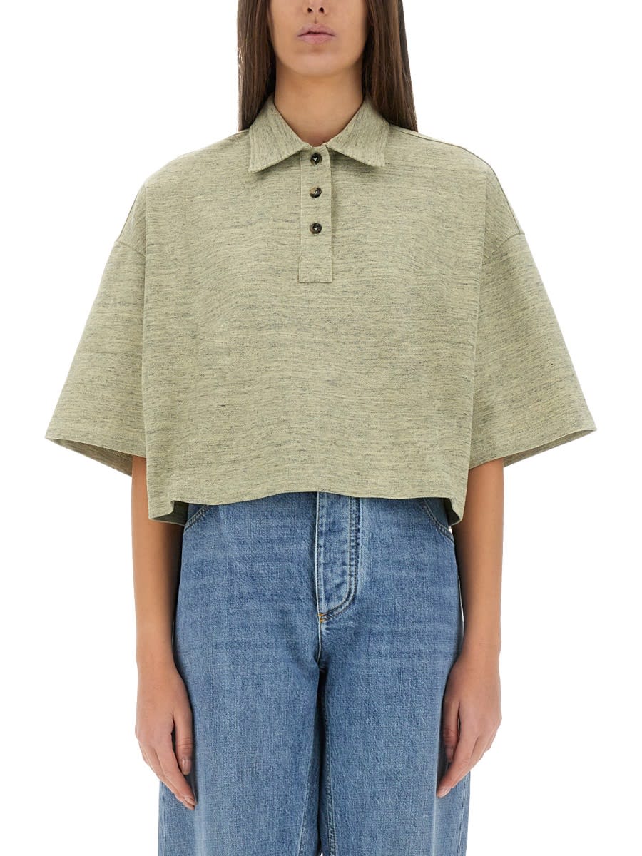 BOTTEGA VENETA COTTON PIQUE POLO SHIRT