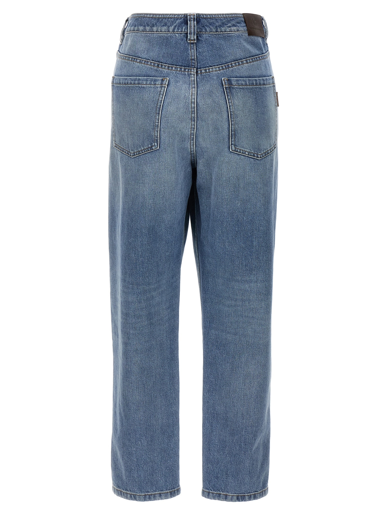 Shop Brunello Cucinelli Straight Leg Jeans In Light Blue