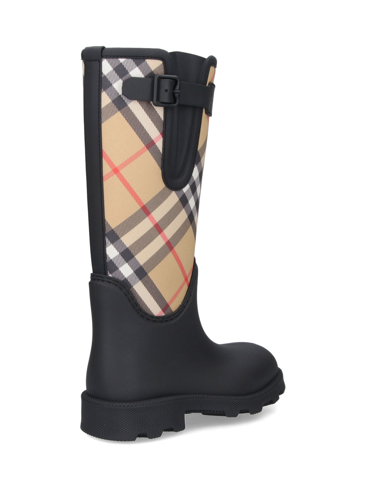 Burberry Rubber Rain Boots In Black