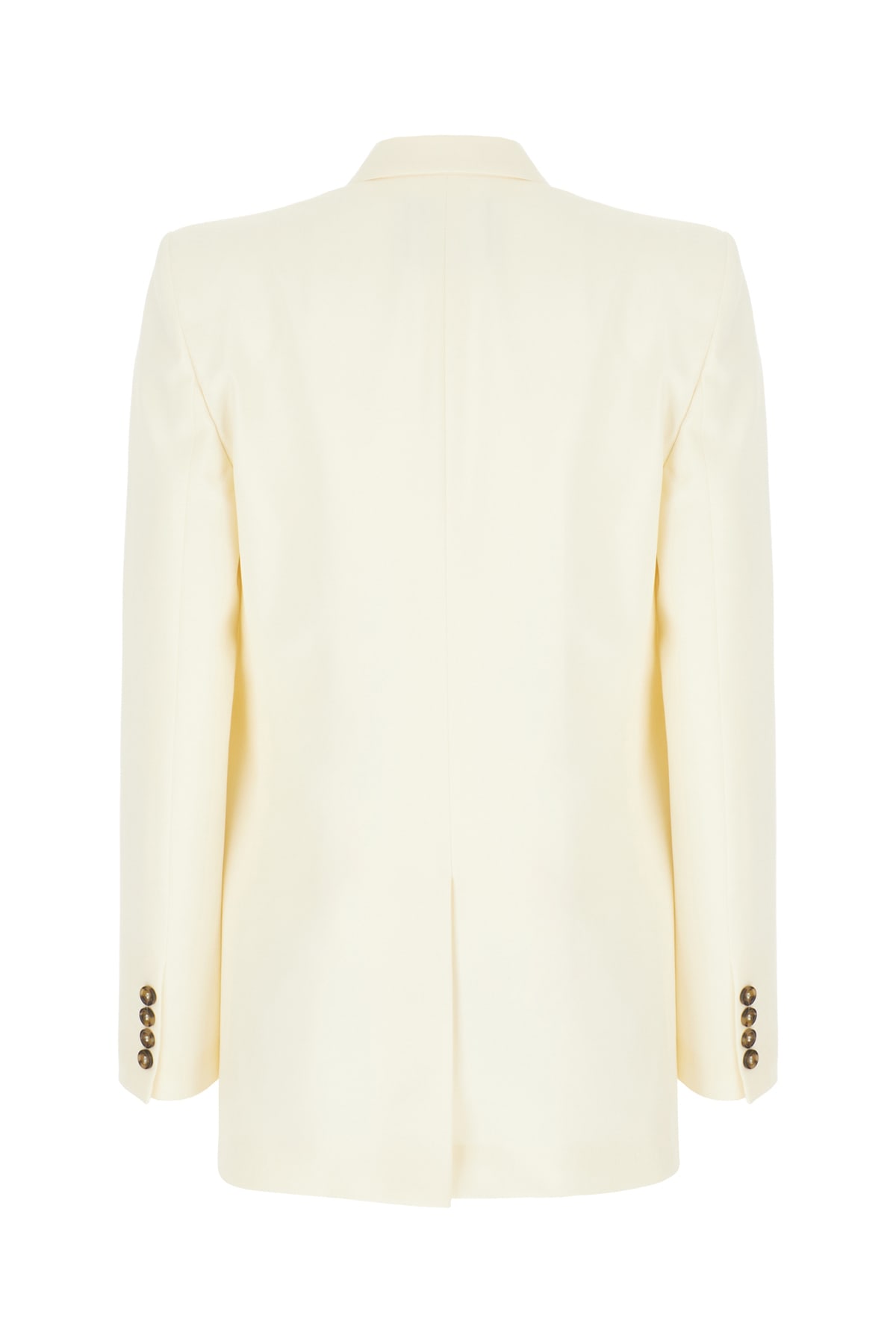 Msgm Peak Lapels Wool Blazer In 02