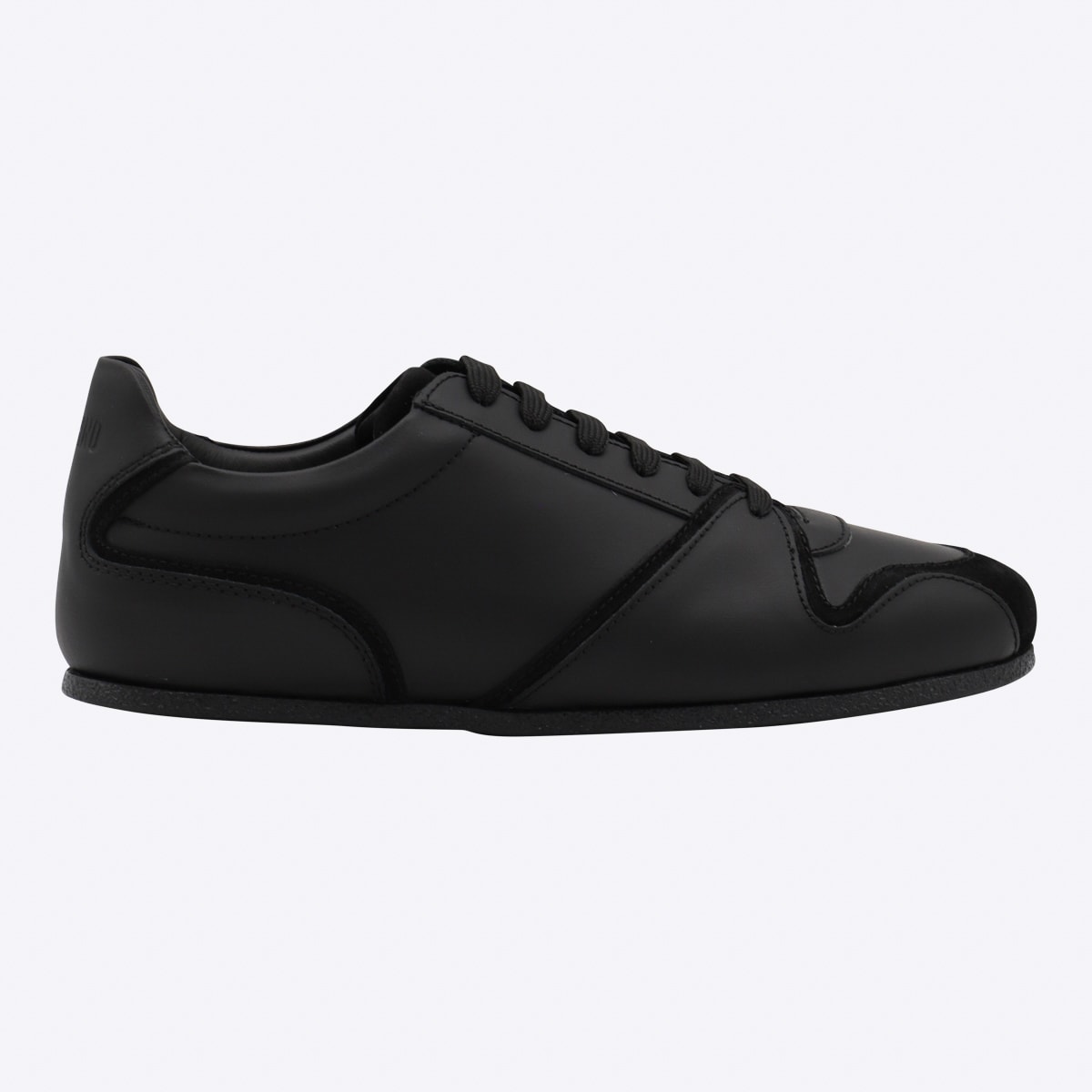 Black Leather Sneakers