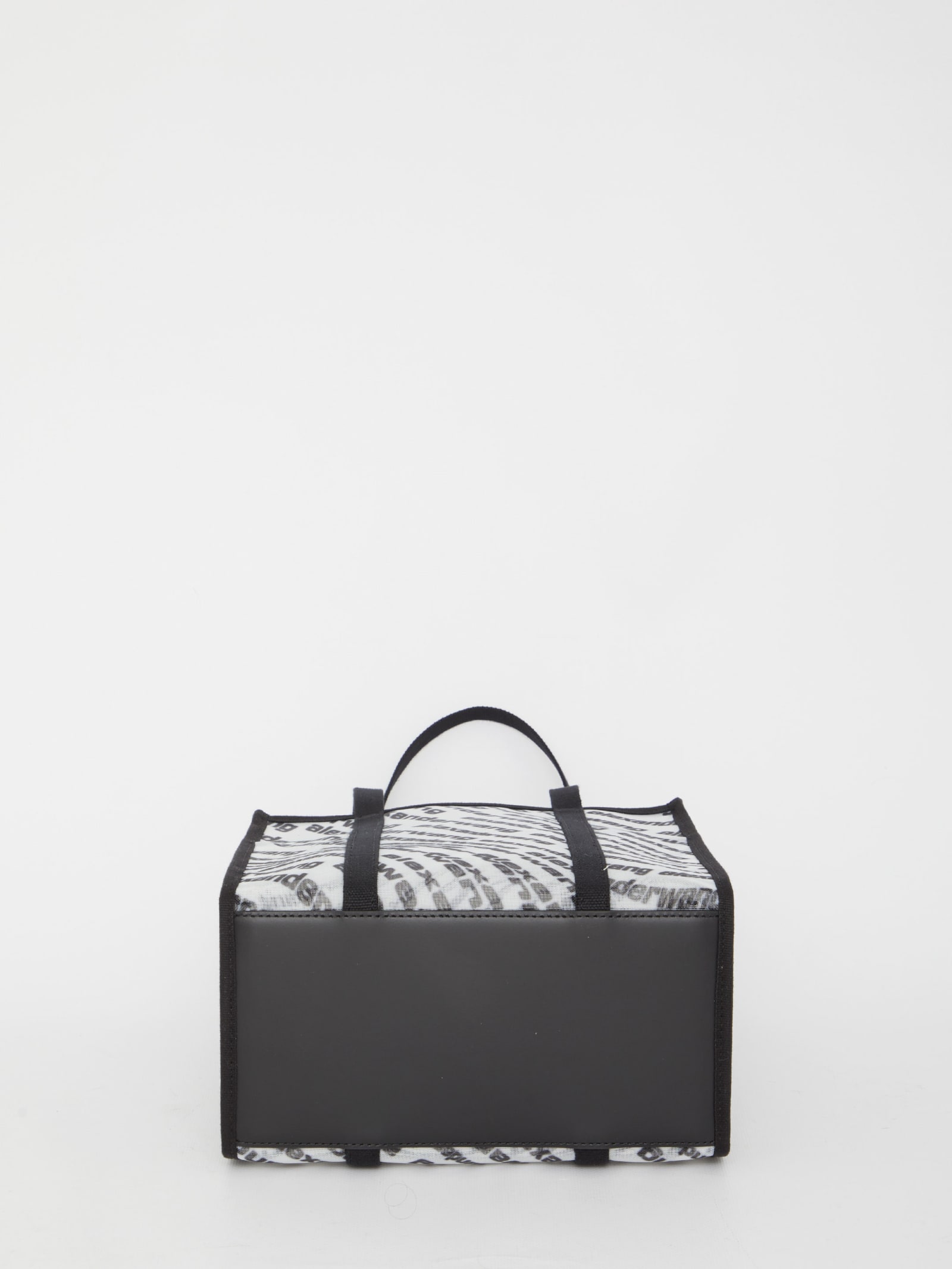 Shop Alexander Wang The Freeze Small Tote Bag In White Black