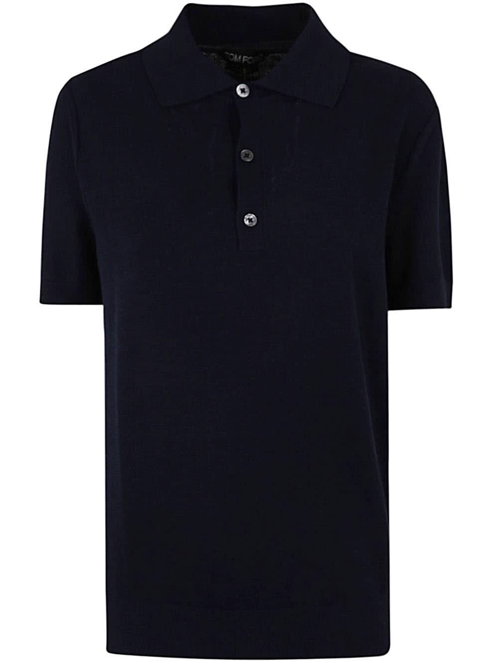 Shop Tom Ford Knitwear Polo In Ink Blue