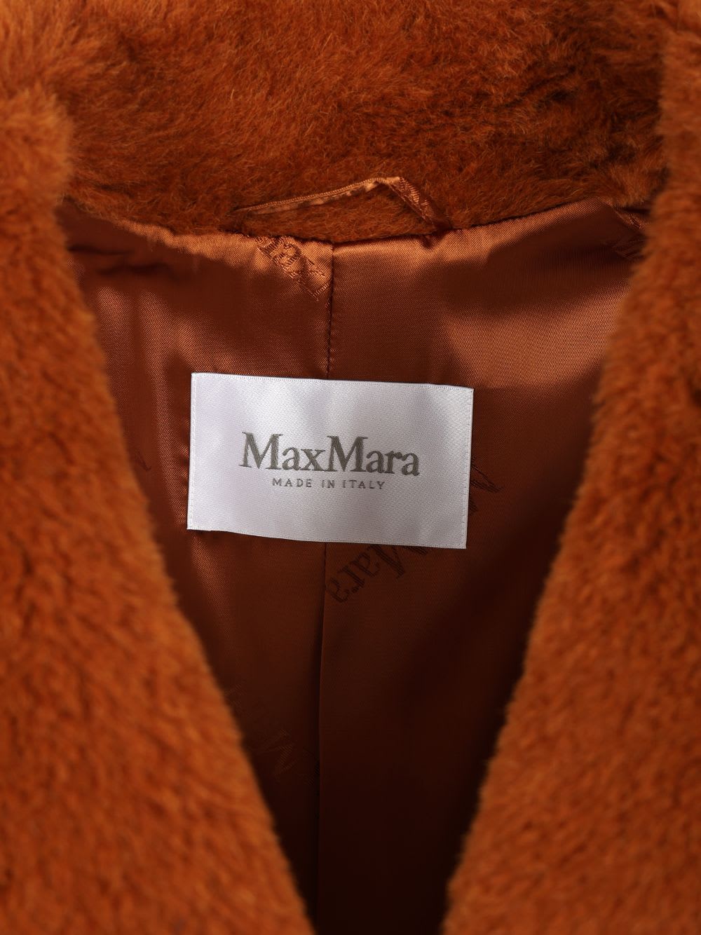 Max Mara Teddy Bear Icon Longline Faux Fur Coat In Brown