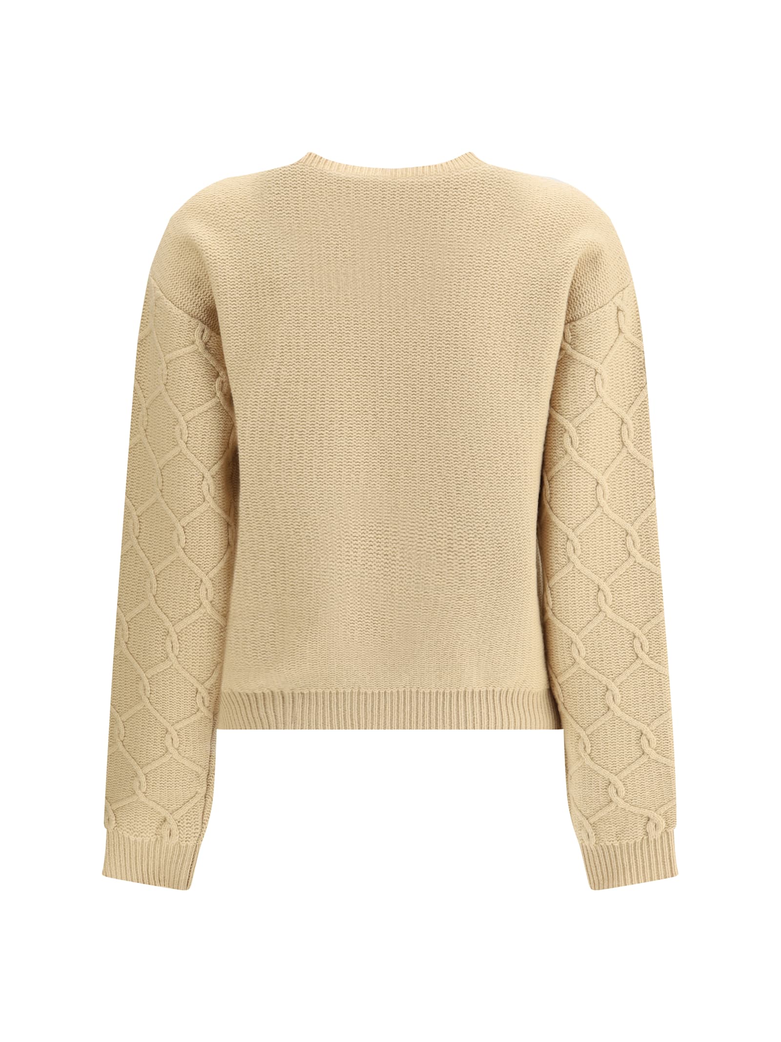 Etro Beige Wool Sweater With Embroidery In Neutral