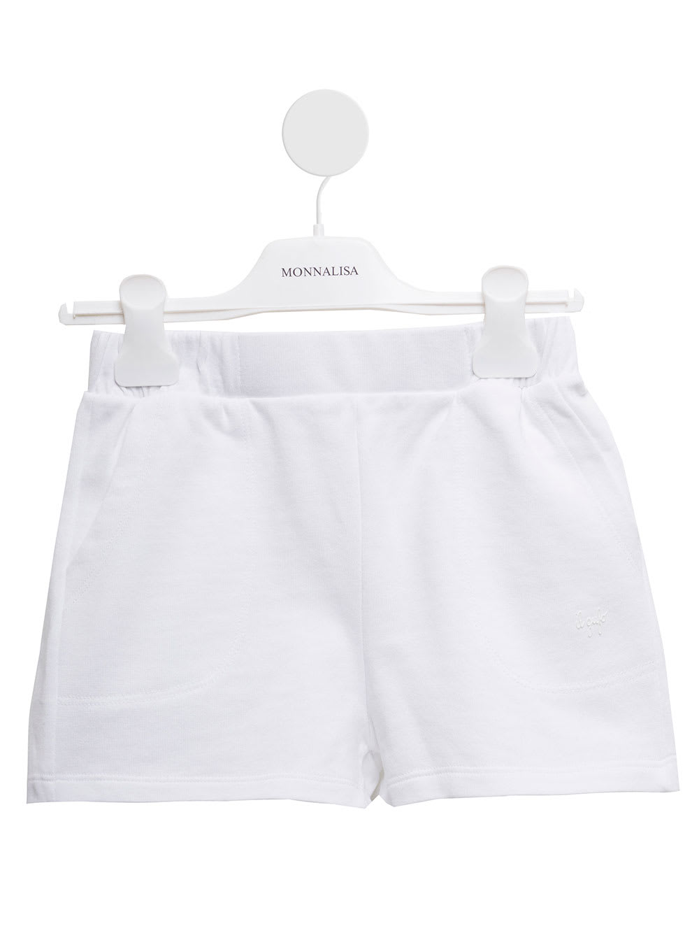 Il Gufo Kids Girls White Cotton Shorts With Logo