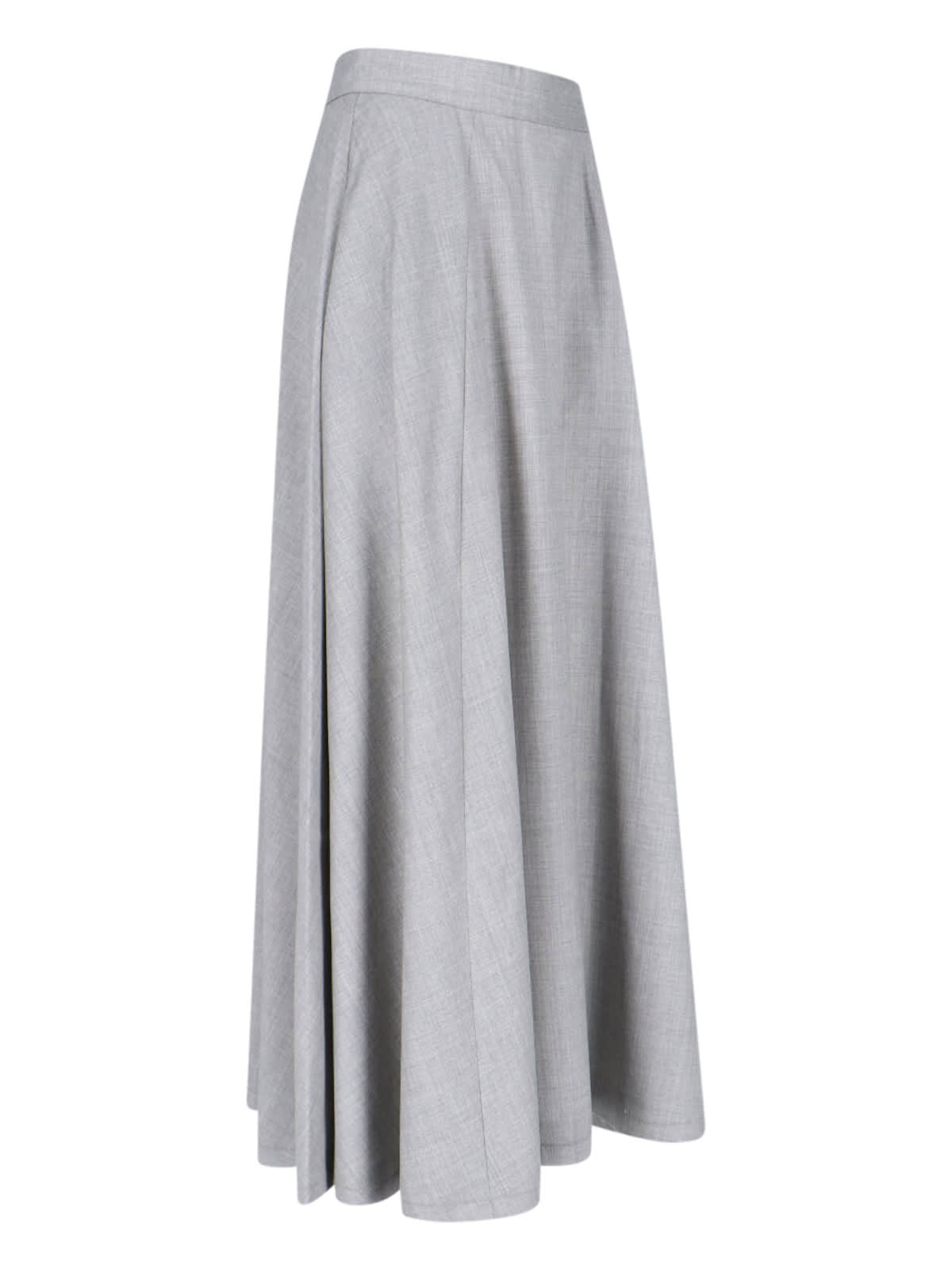 Sa Su Phi Flared Maxi Skirt In Gray
