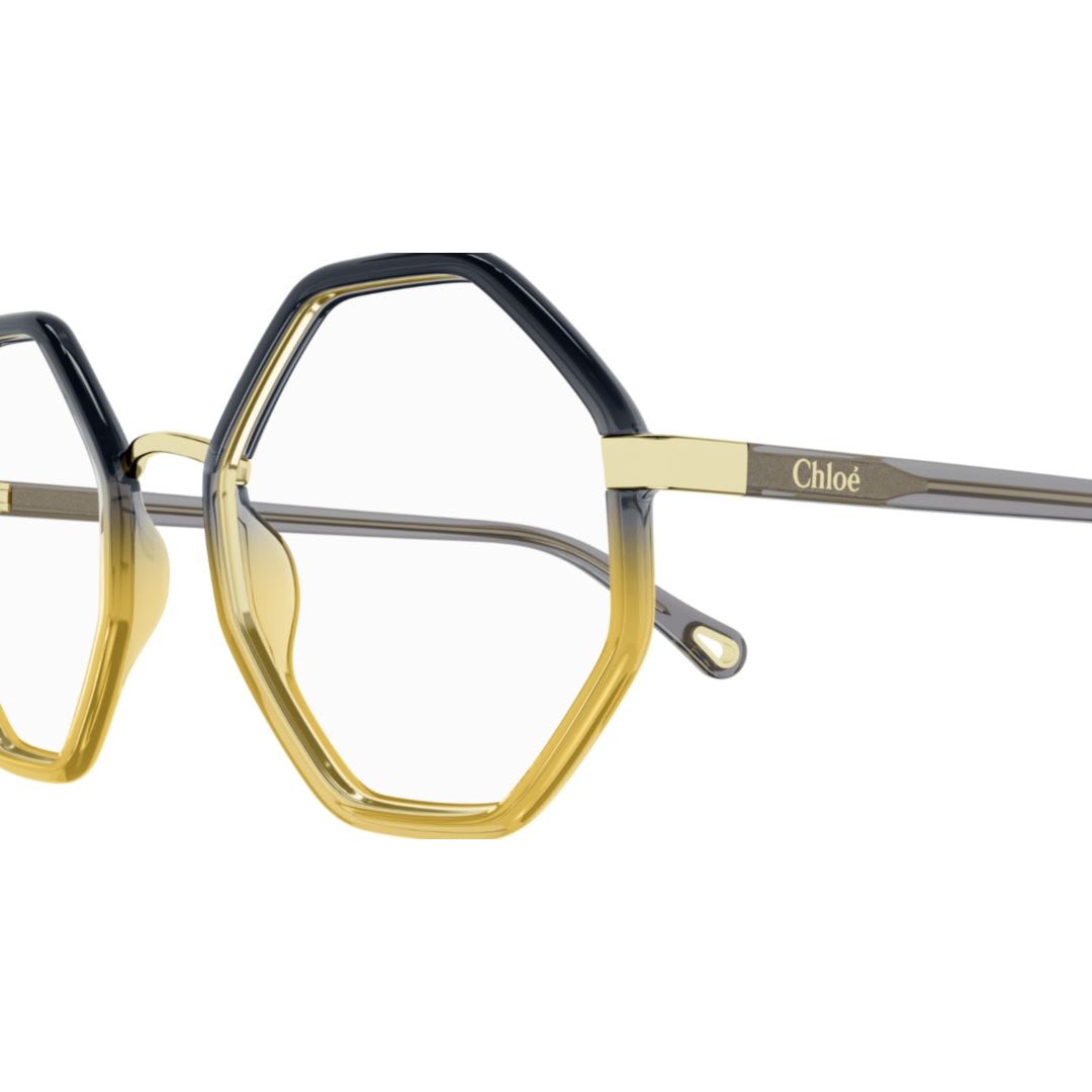 Chloé Oversized Geometric-frame Glasses In Multi