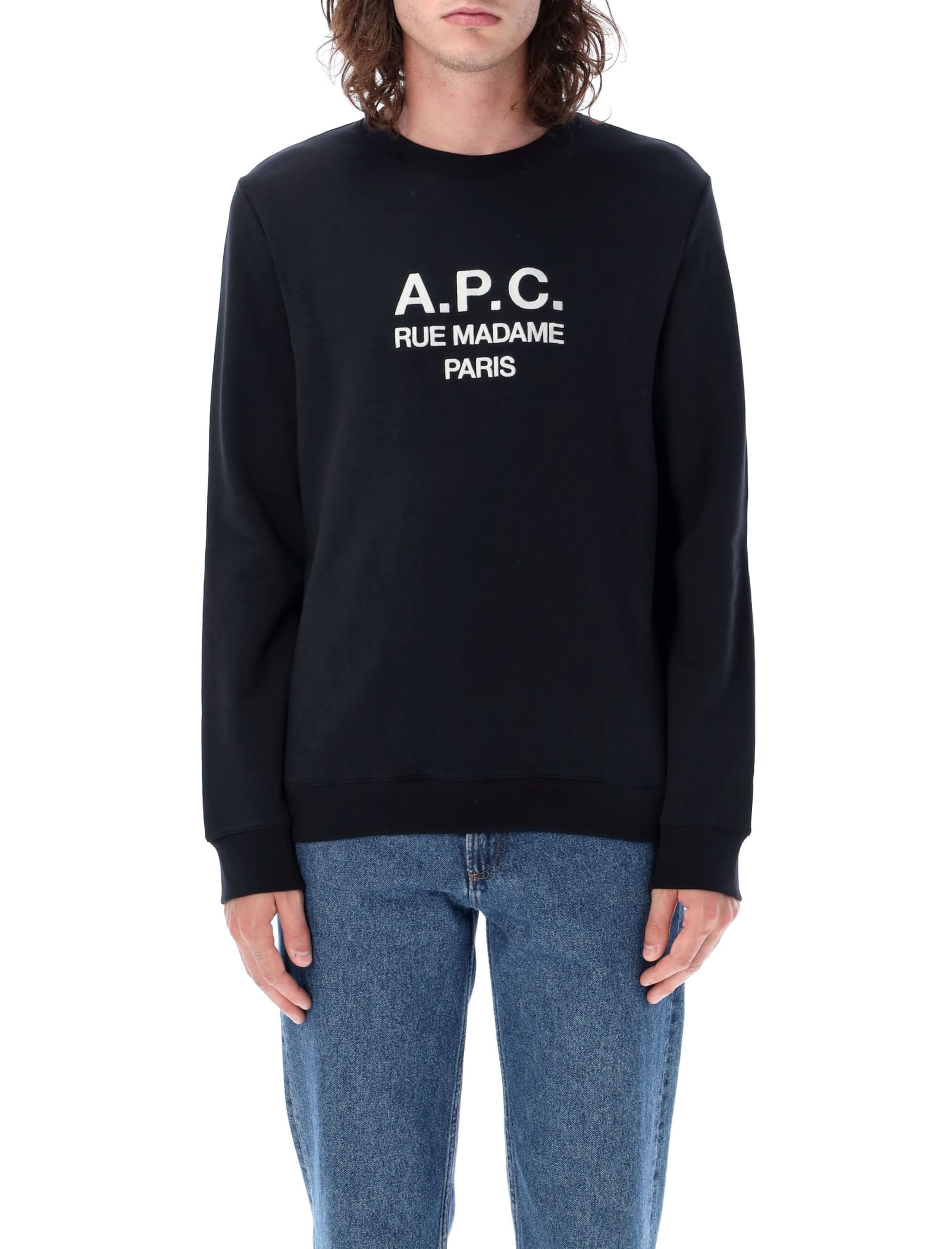 Shop Apc Rufus Sweatshirt In Black