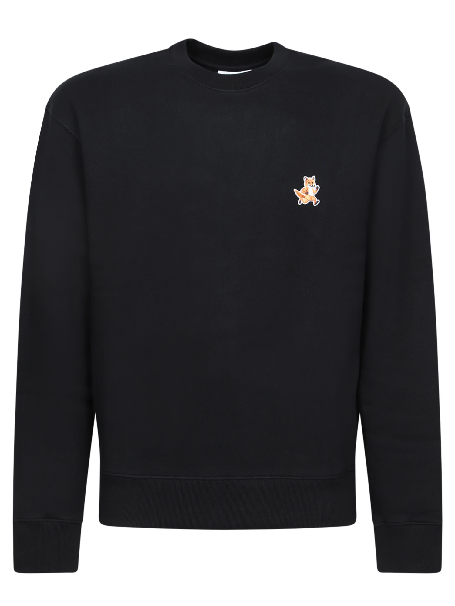 Maison Kitsuné Speedy Fox Patch Black Sweatshirt