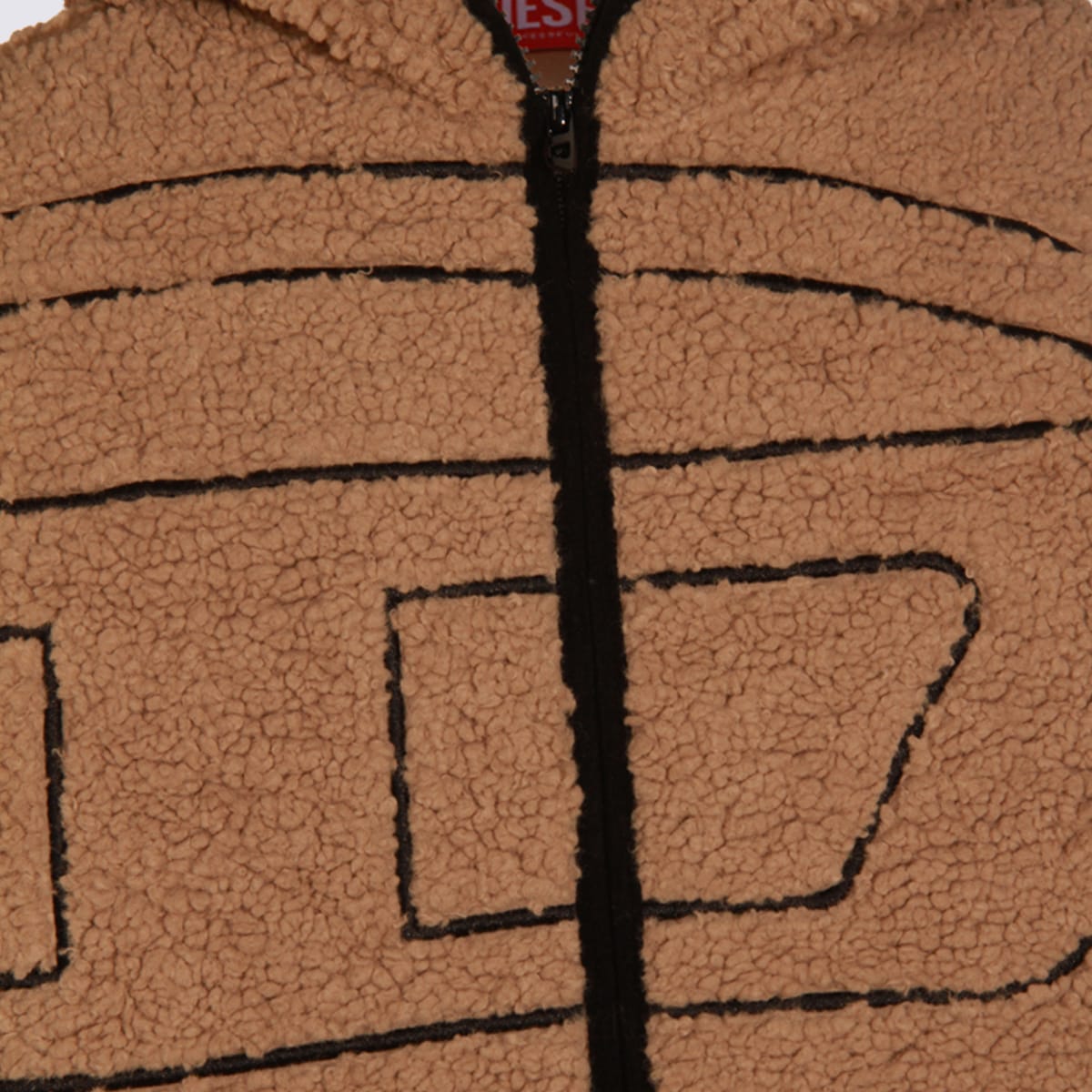 Diesel S-zat Sweat-shirt Puffer Jackets Beige In Brown