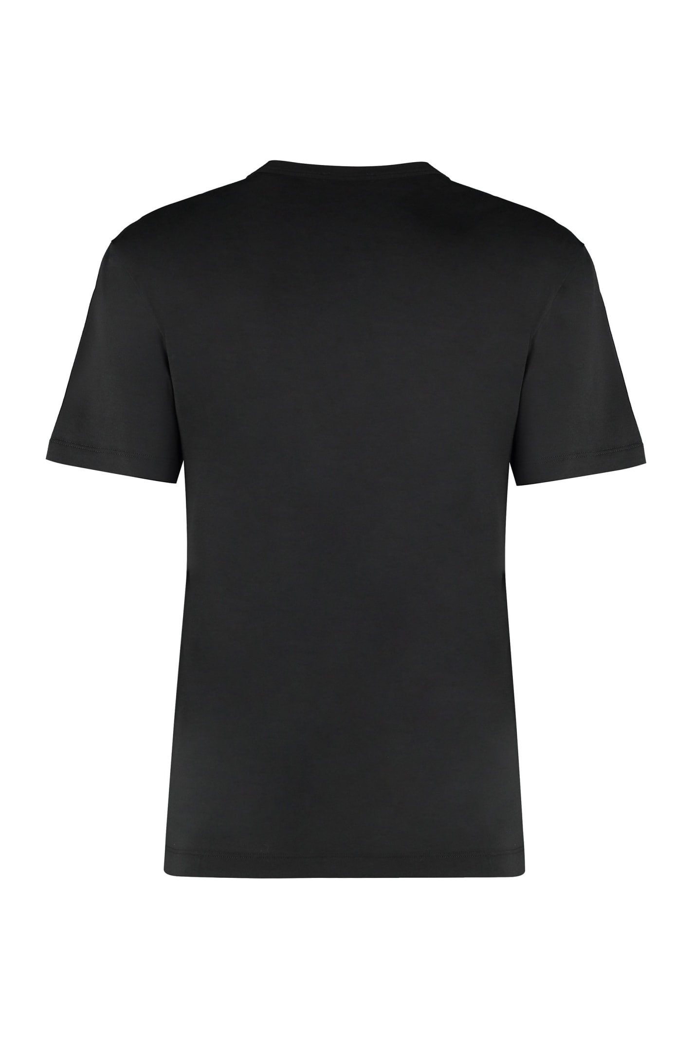Shop Pucci Cotton Crew-neck T-shirt In Black