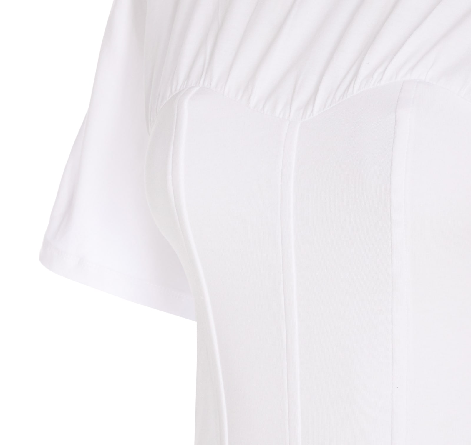 PATRIZIA PEPE BUSTIER JERSEY T-SHIRT 