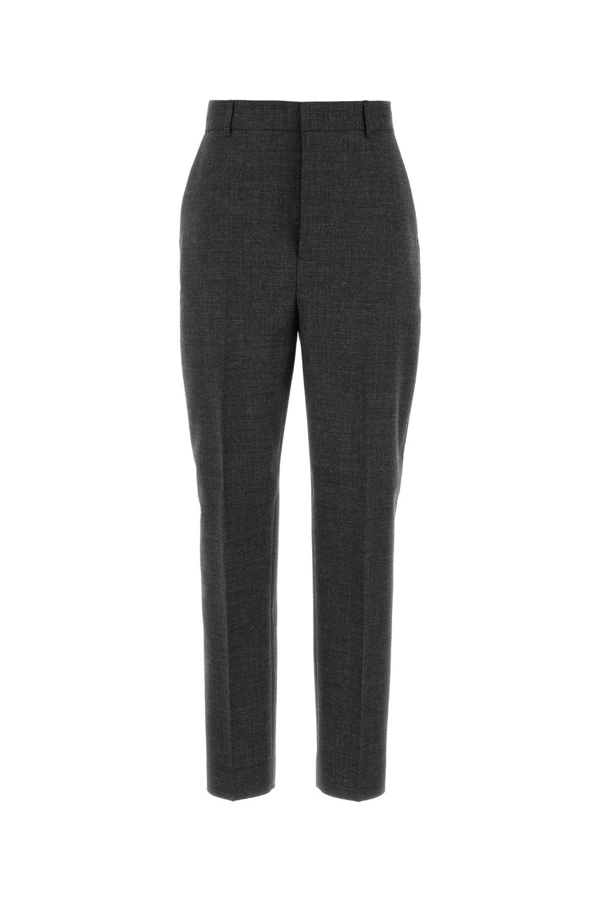 Moschino Tailored Wool Trousers Featuring Pockets In Gray