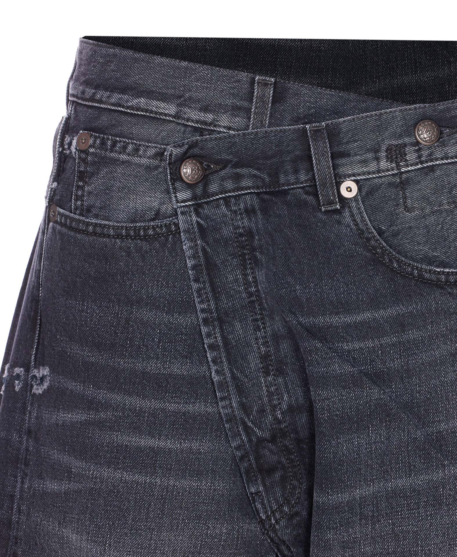 R13 Cross Over Jeans In Black