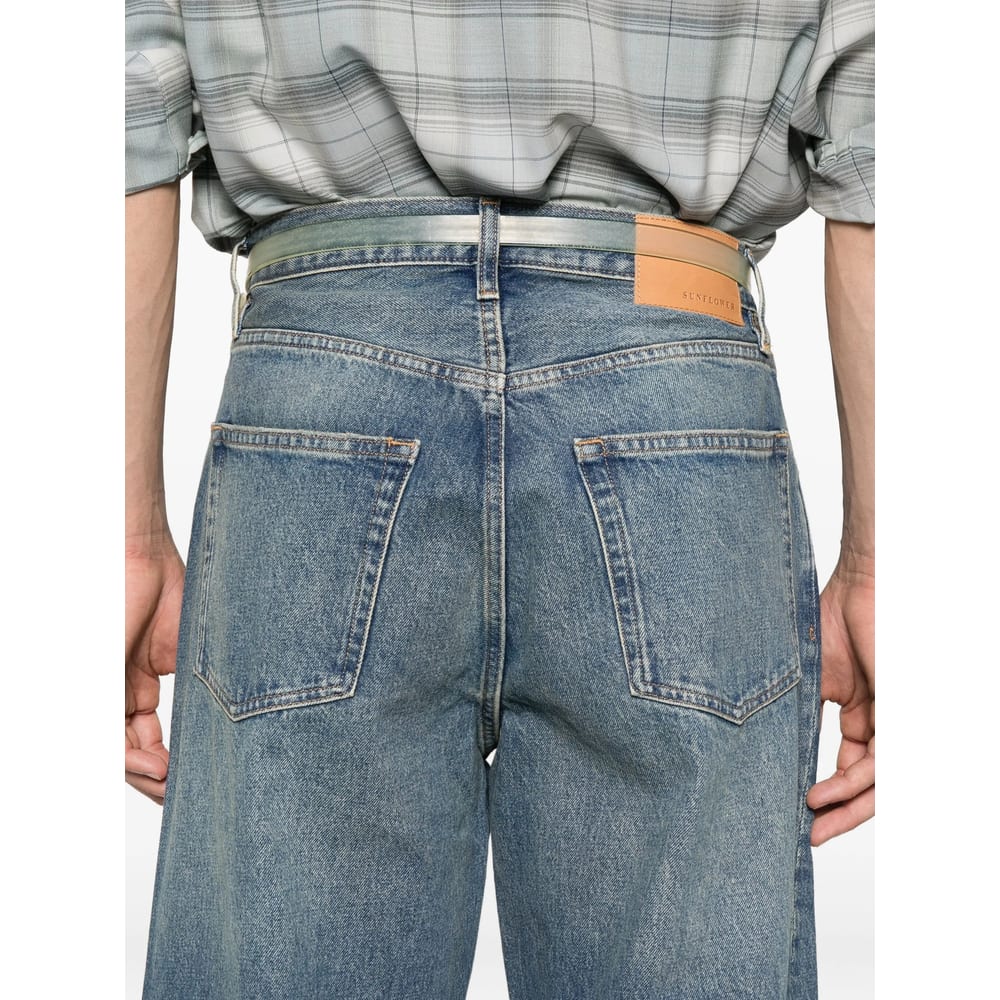 Sunflower Wide Twisted Jeans In Blue