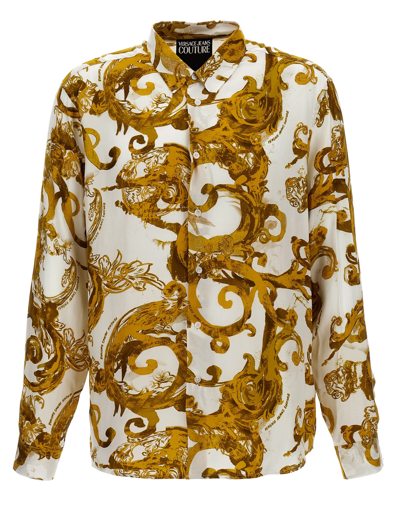 Shop Versace Jeans Couture All Over Print Shirt In Multicolor