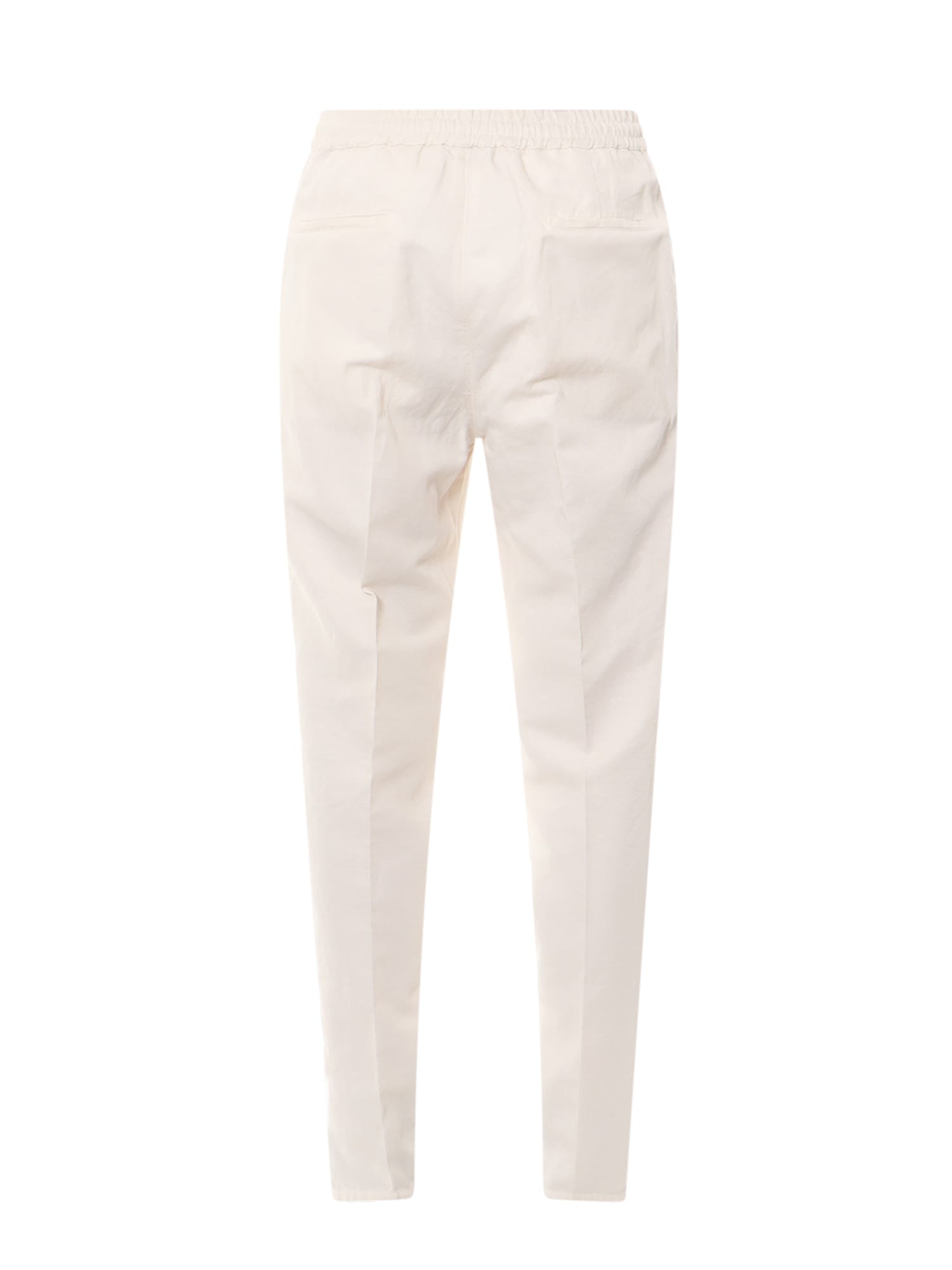 Shop Brunello Cucinelli Trouser In Off White