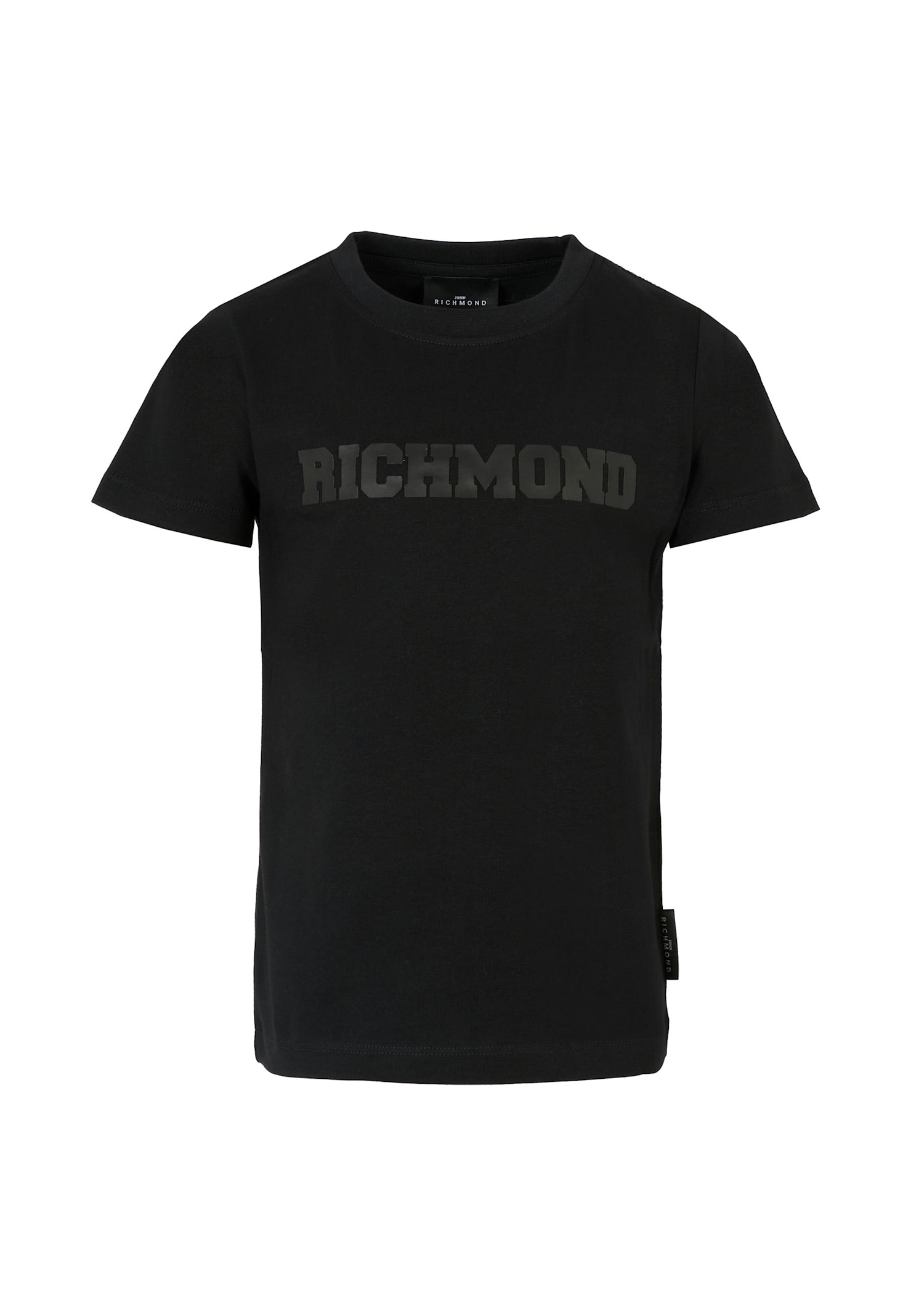 Richmond Kids' Black T-shirt For Boy With Logo