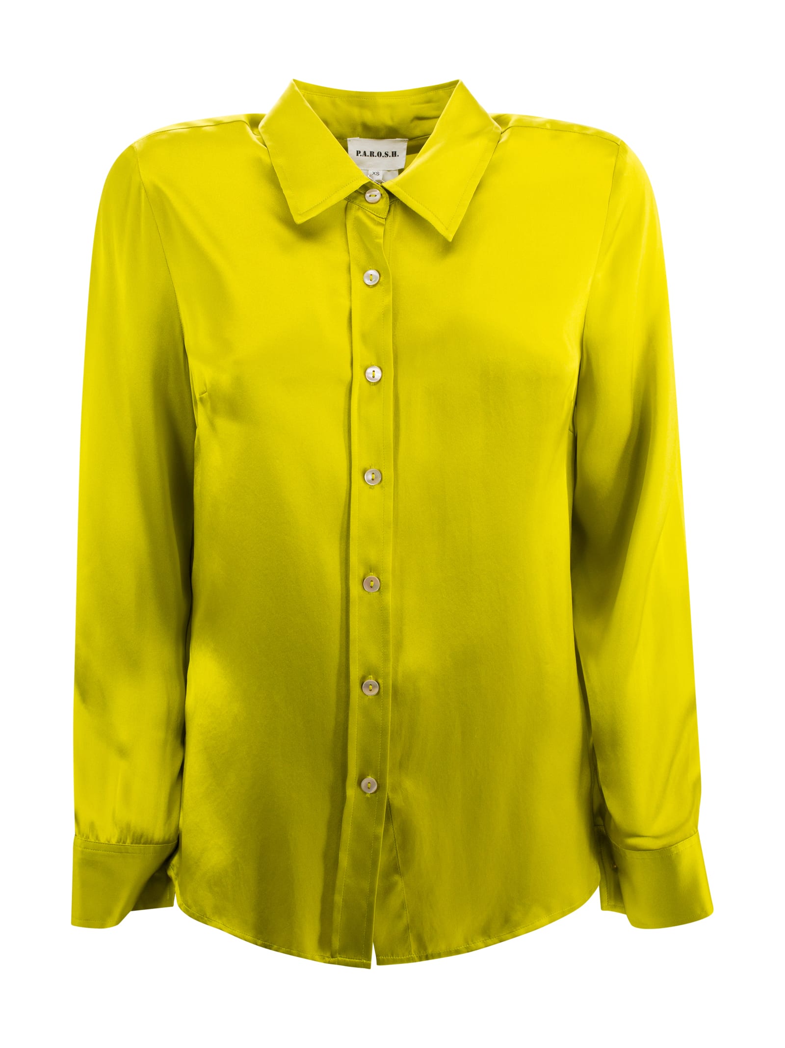 P.a.r.o.s.h Shiny Shirt In Green