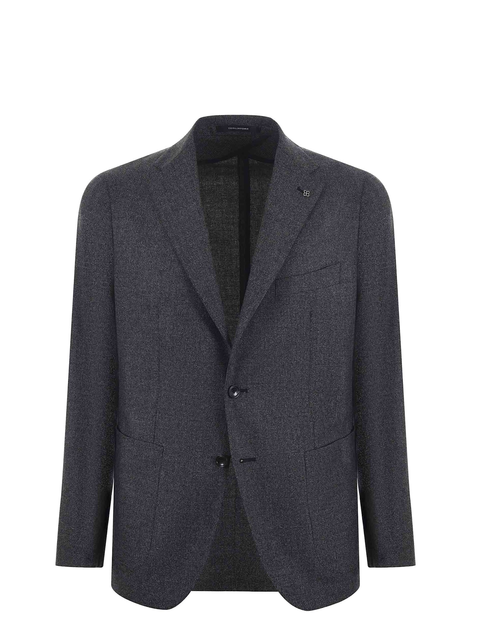 Shop Tagliatore Jacket In Grigio Antracite