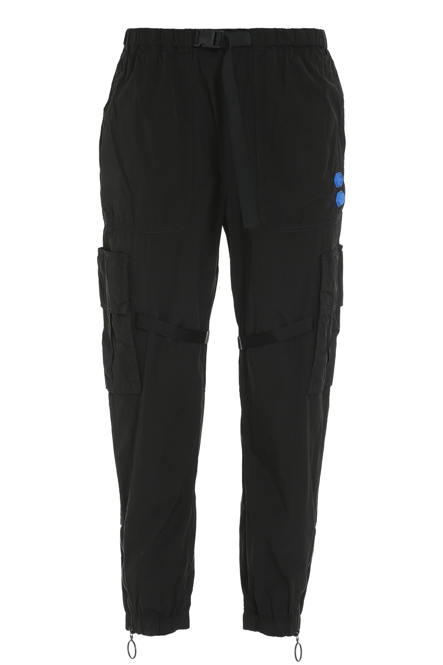 Off-white Techno Fabric Track Pants In Black
