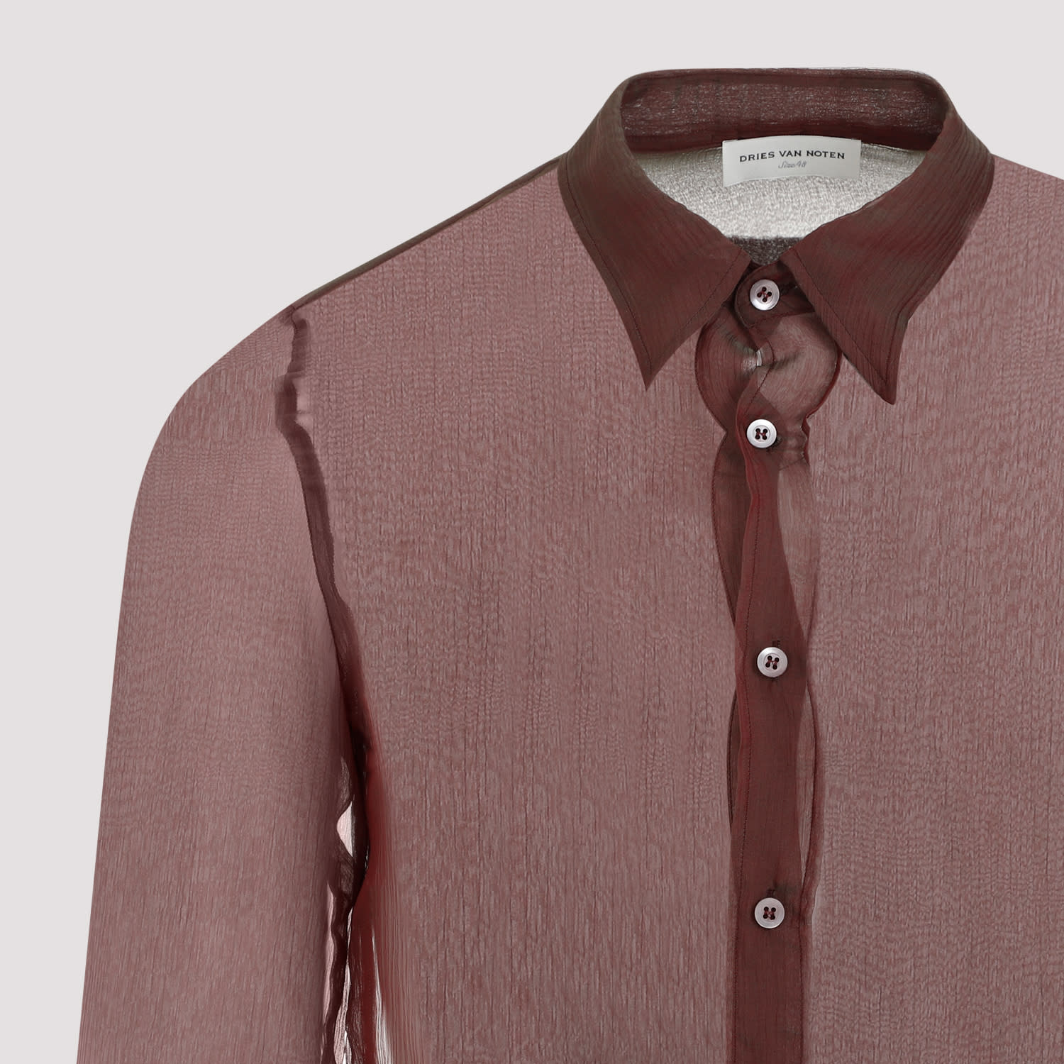 Shop Dries Van Noten Dries Vam Noten Congreve Shirt In Bordeaux