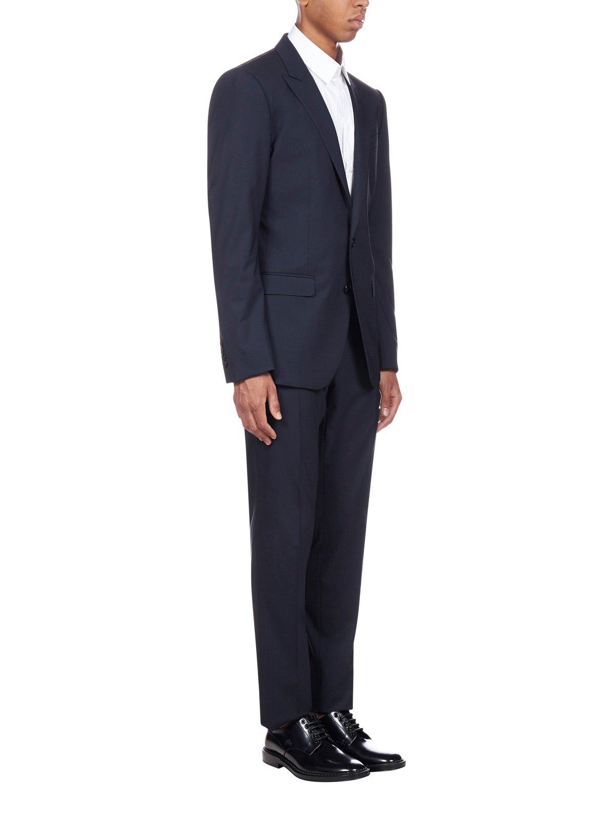 Dolce & Gabbana Men Virgin Wool-silk Blend Suit In Blue