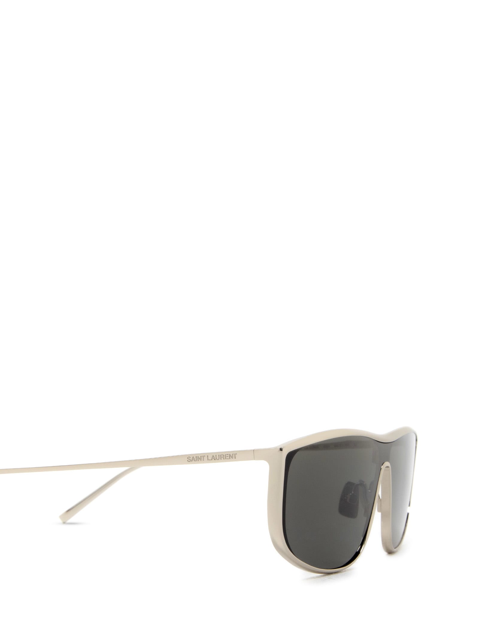 Shop Saint Laurent Sl 605 Silver Sunglasses
