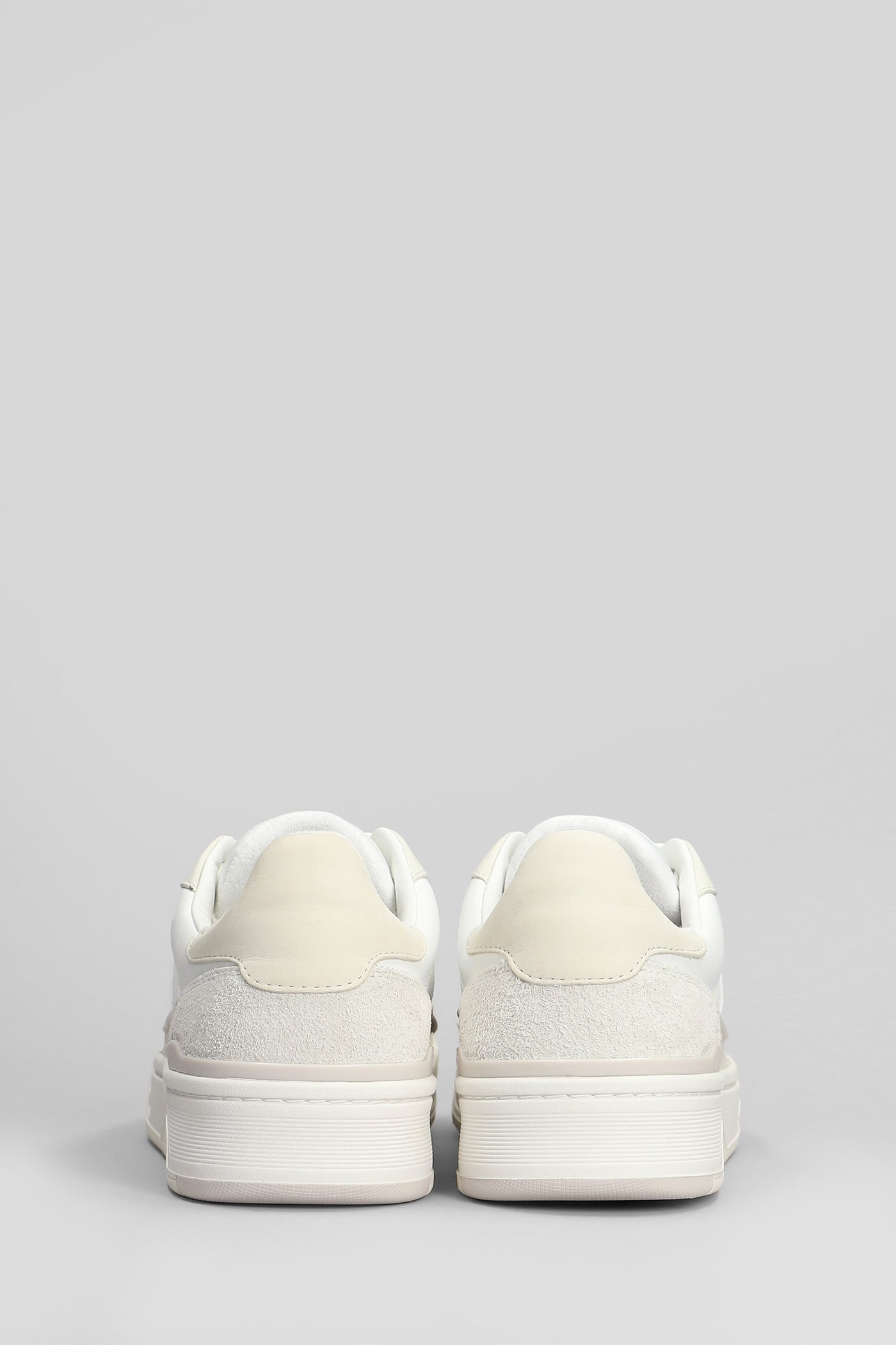 Axel Arigato Chunky Sole Sneakers With Smooth And Textured Upper In White