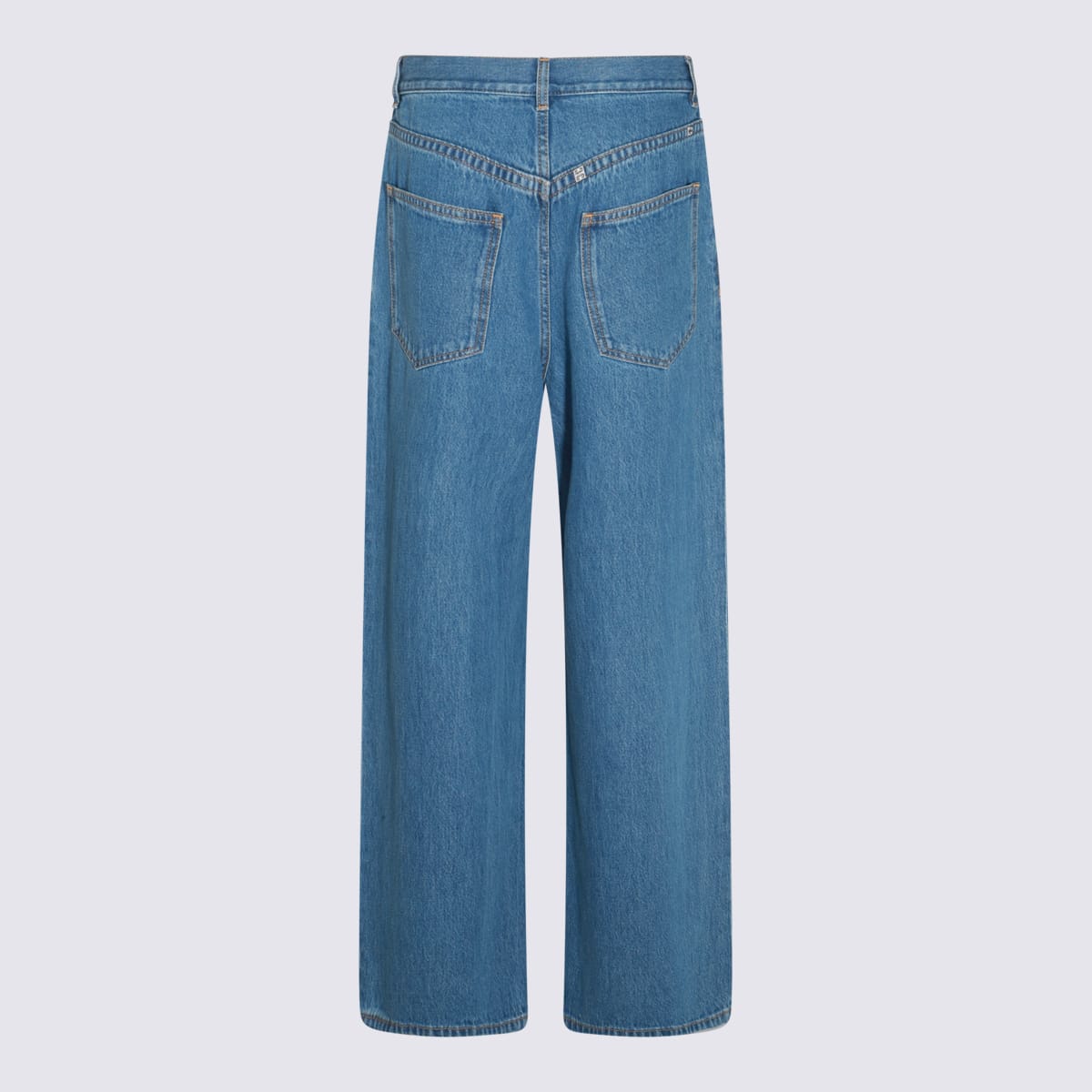 Shop Givenchy Blue Cotton Denim Jeans In Deep Blue