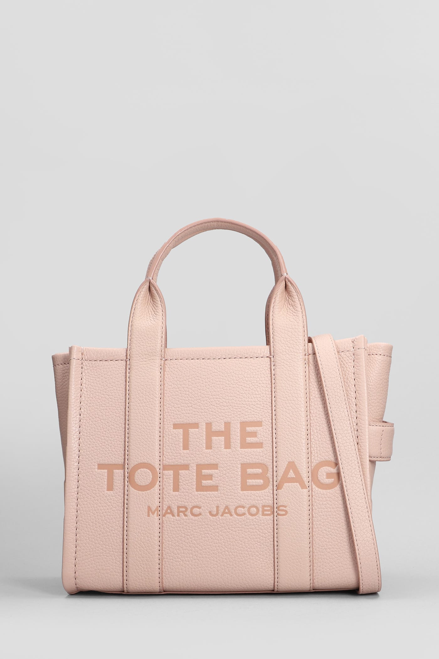 Shop Marc Jacobs The Small Tote Tote In Powder Leather