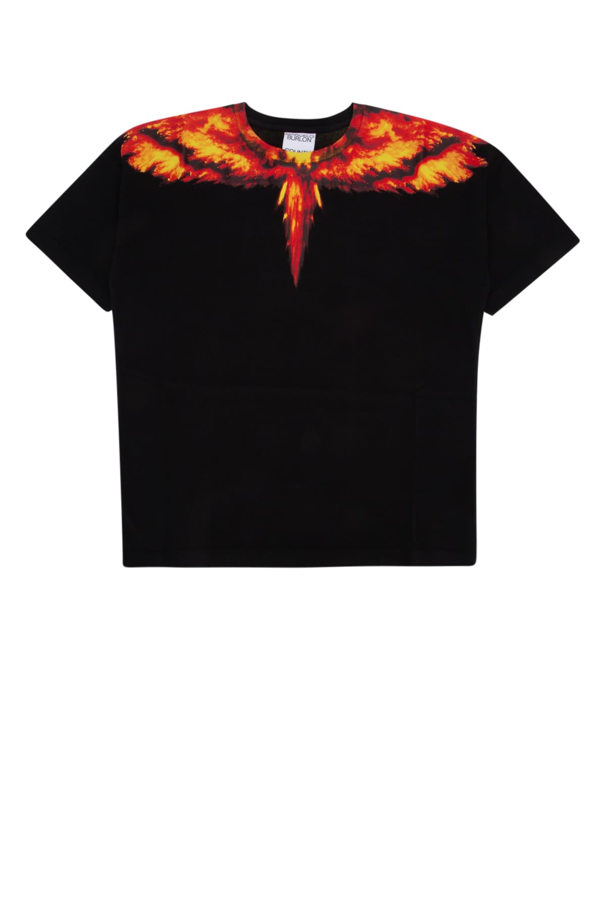 MARCELO BURLON COUNTY OF MILAN COLORDUST WINGS OVER T-SHIRT BLACK RED 