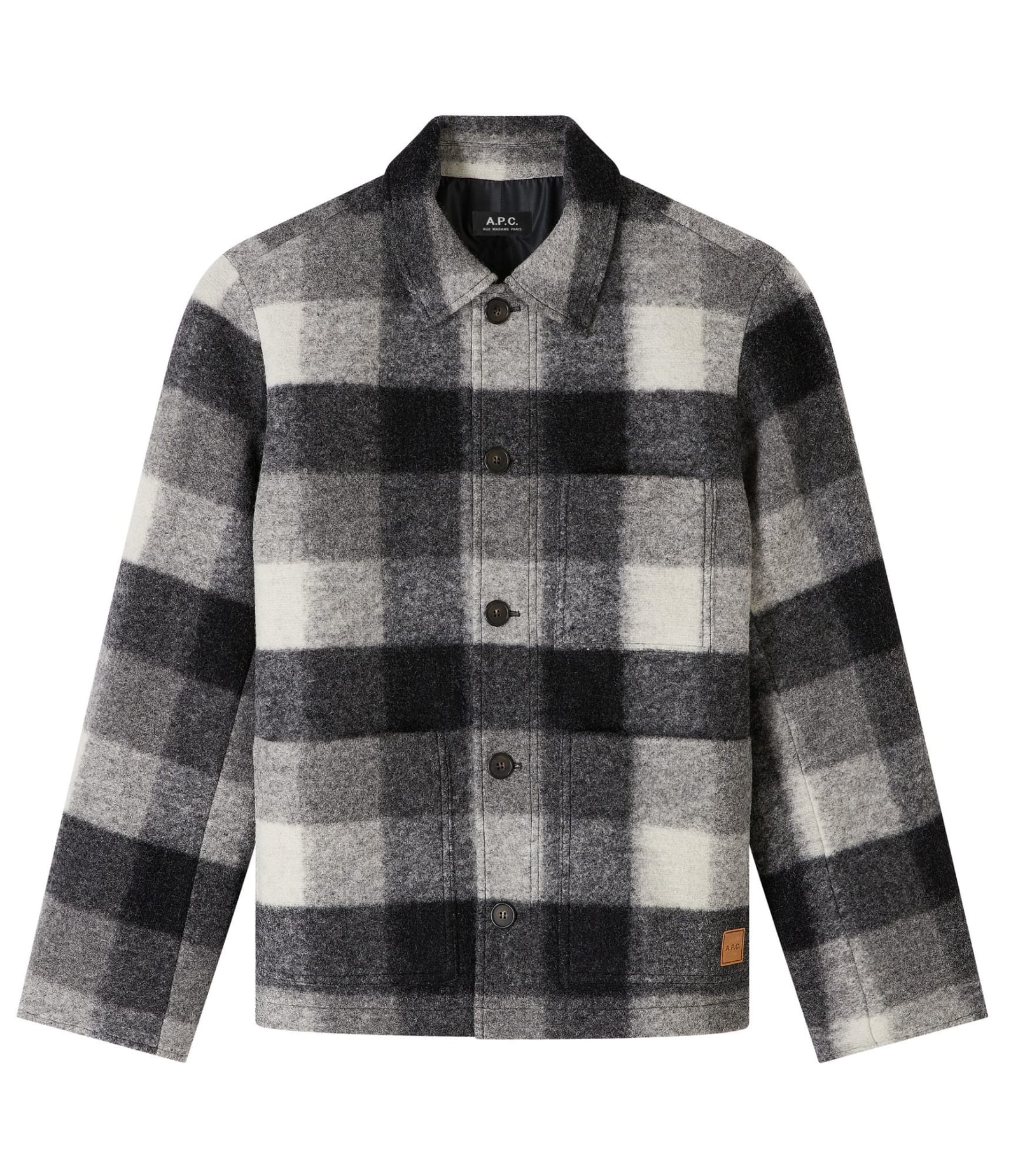 Apc Gray Emile Jacket In Anthracite