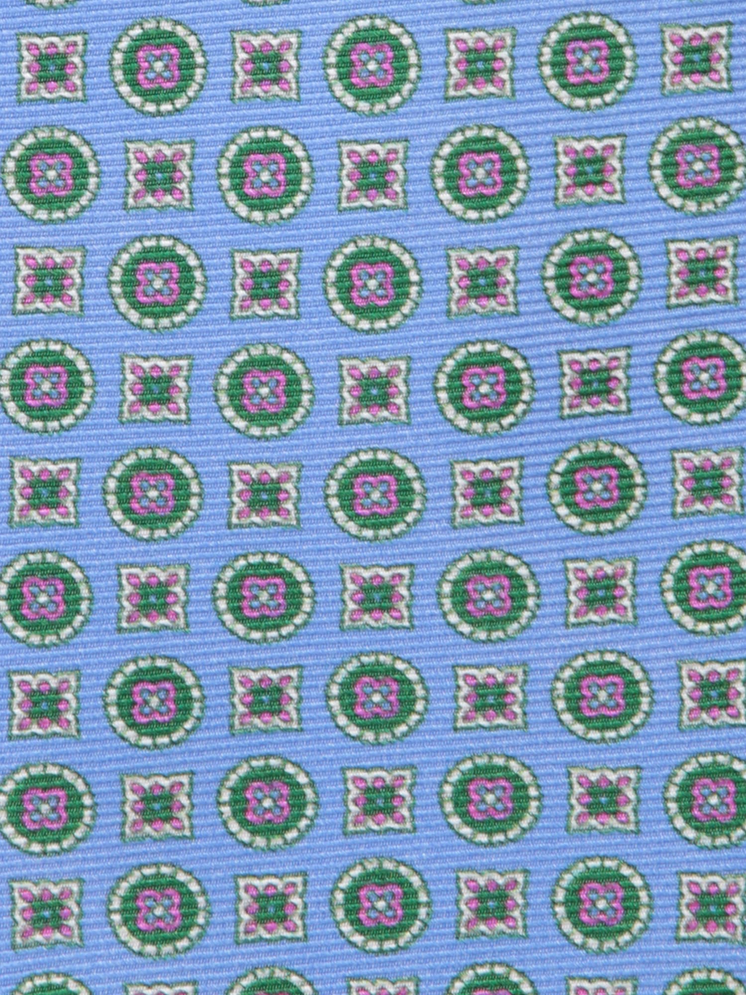 Shop Kiton Micro-pattern Fuchsia Tie In Blue