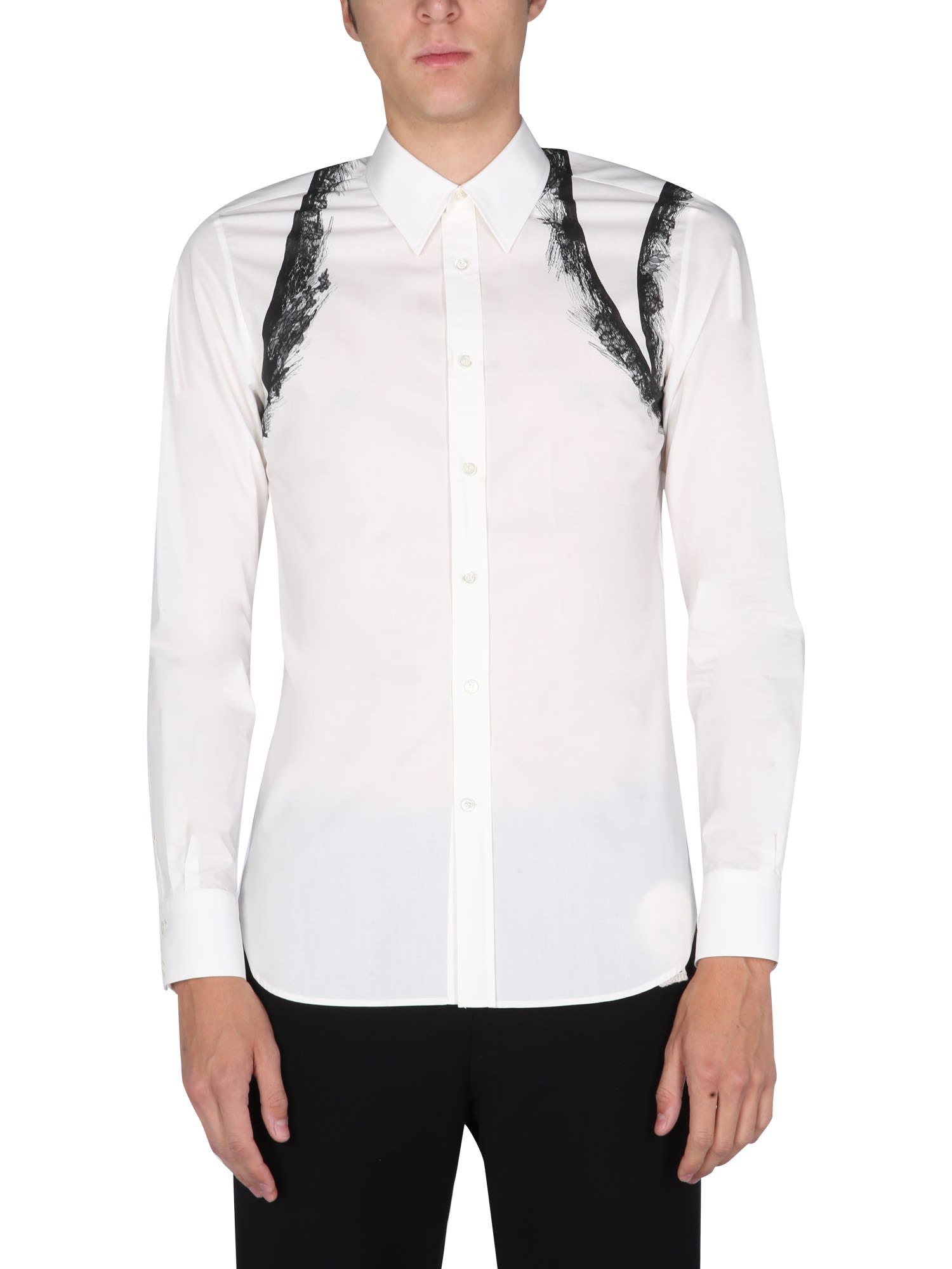 Alexander McQueen Shirt With Lace Print