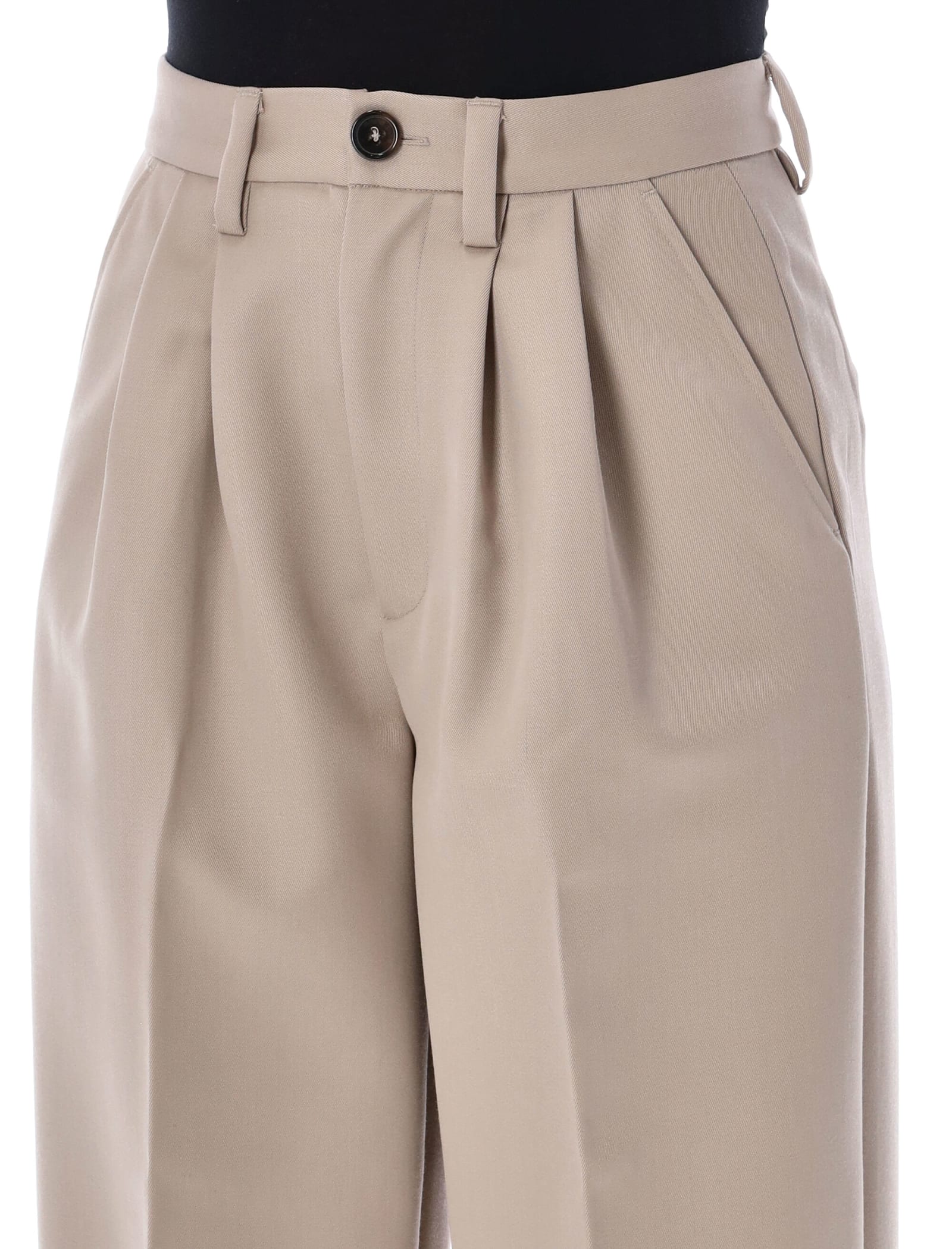 Shop Anine Bing Carrie Pant In Neutrals