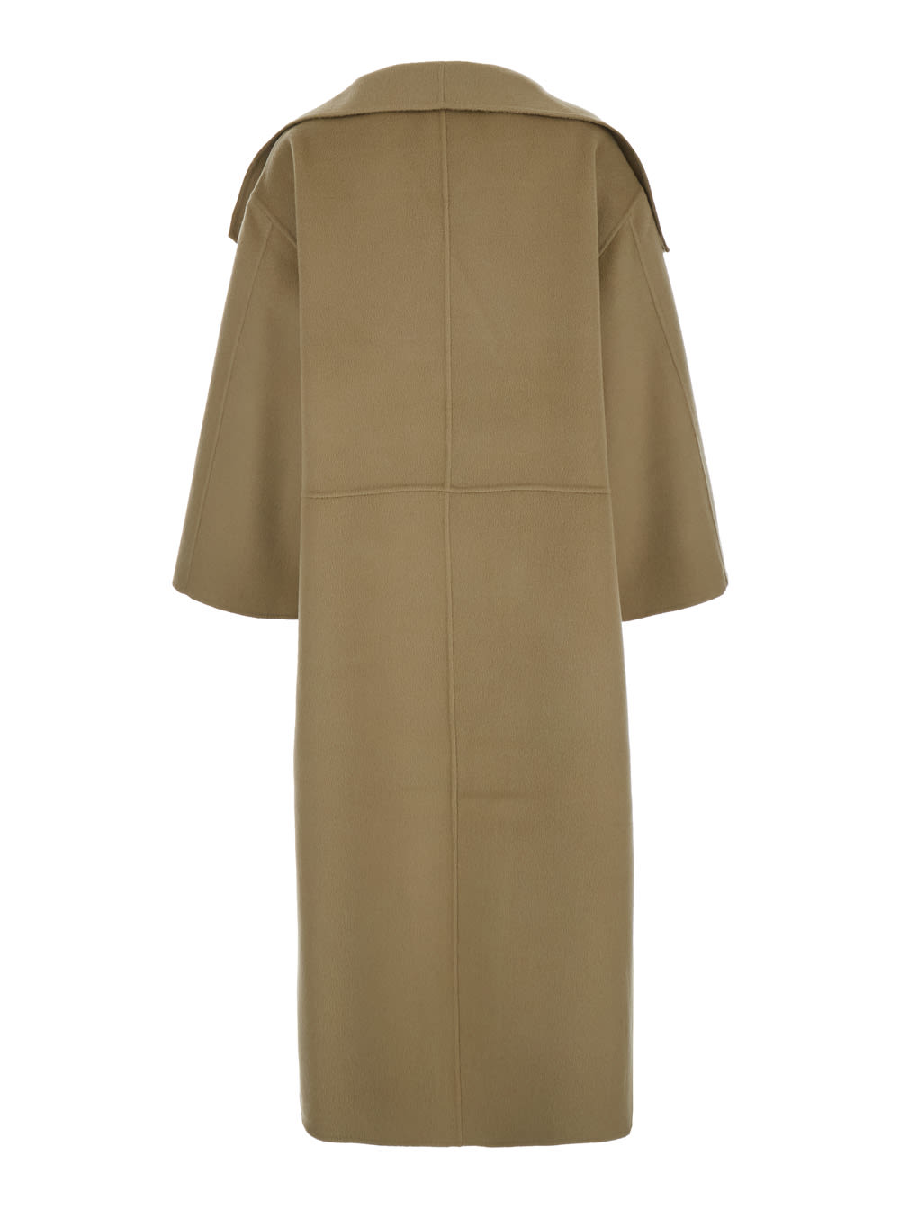 Shop Totême Signature Wool Cashmere Coat In Brown