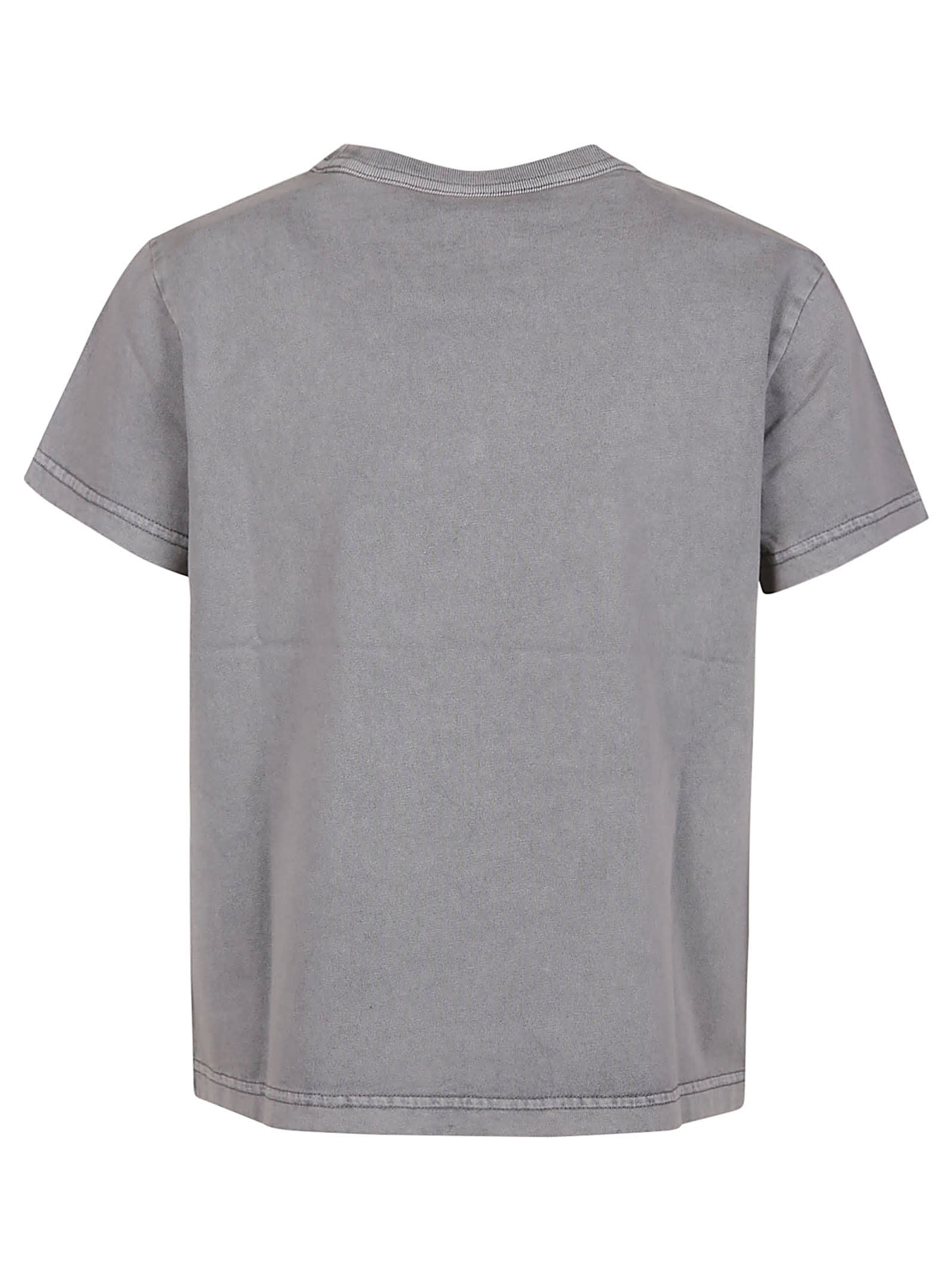 Shop Alexander Wang T Puff Logo Bound Neck Essential Shrunk T-shirt In A Acid Fog