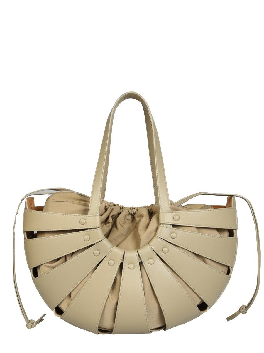 Bottega Veneta The Shell Shoulder Bag In Dove