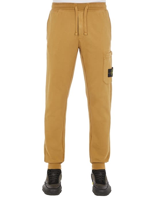 Shop Stone Island Sweatpants In Beige