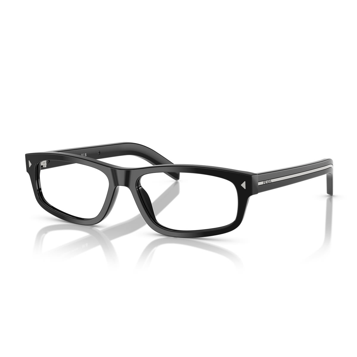 Prada Pr B02v 16k1o1 Nero Glasses In Black