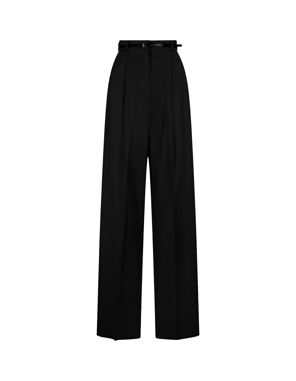 Shop Sportmax Black Kiens12 Trousers