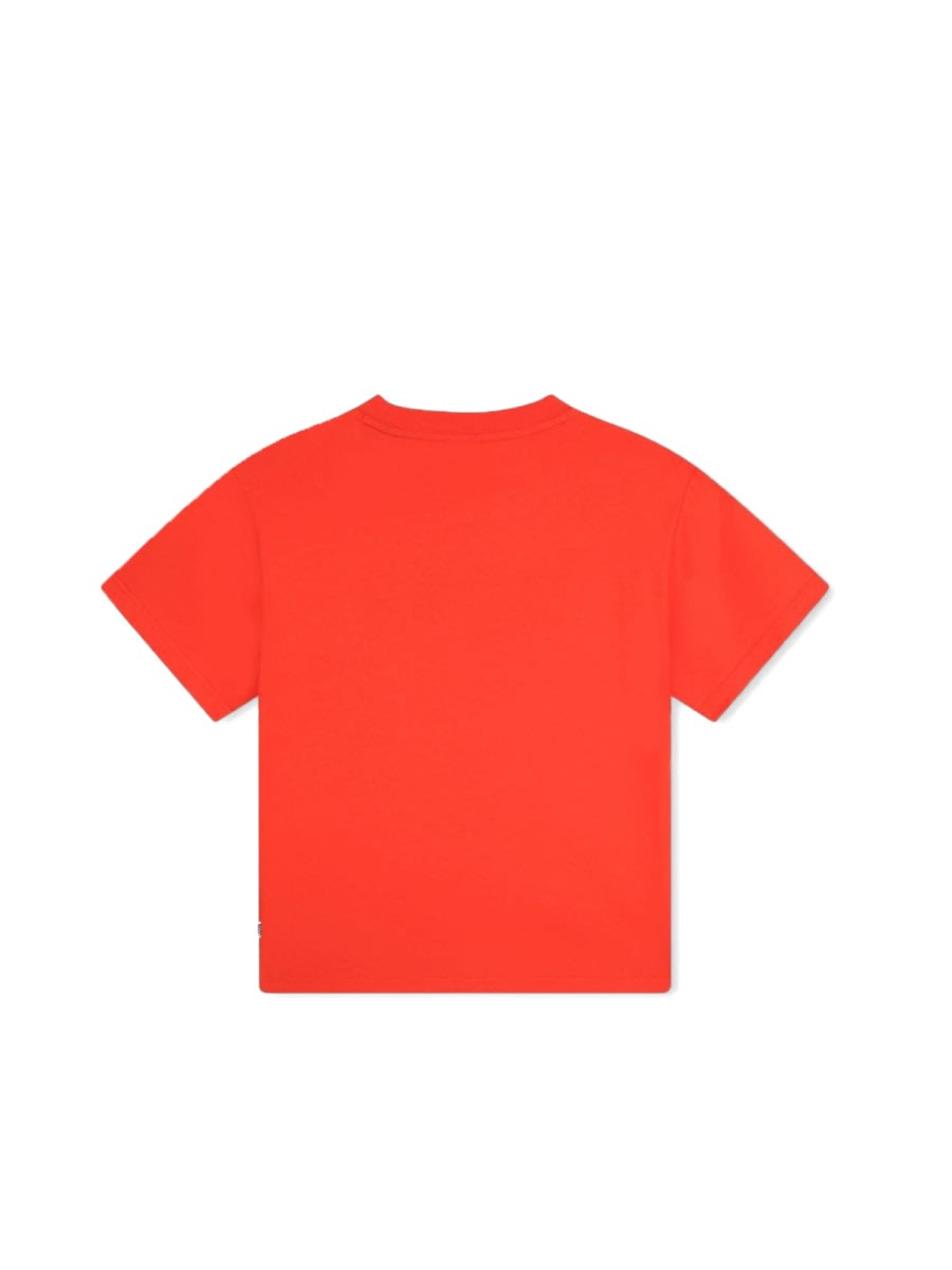Shop Hugo Boss Multicolor Logo T-shirt In Red