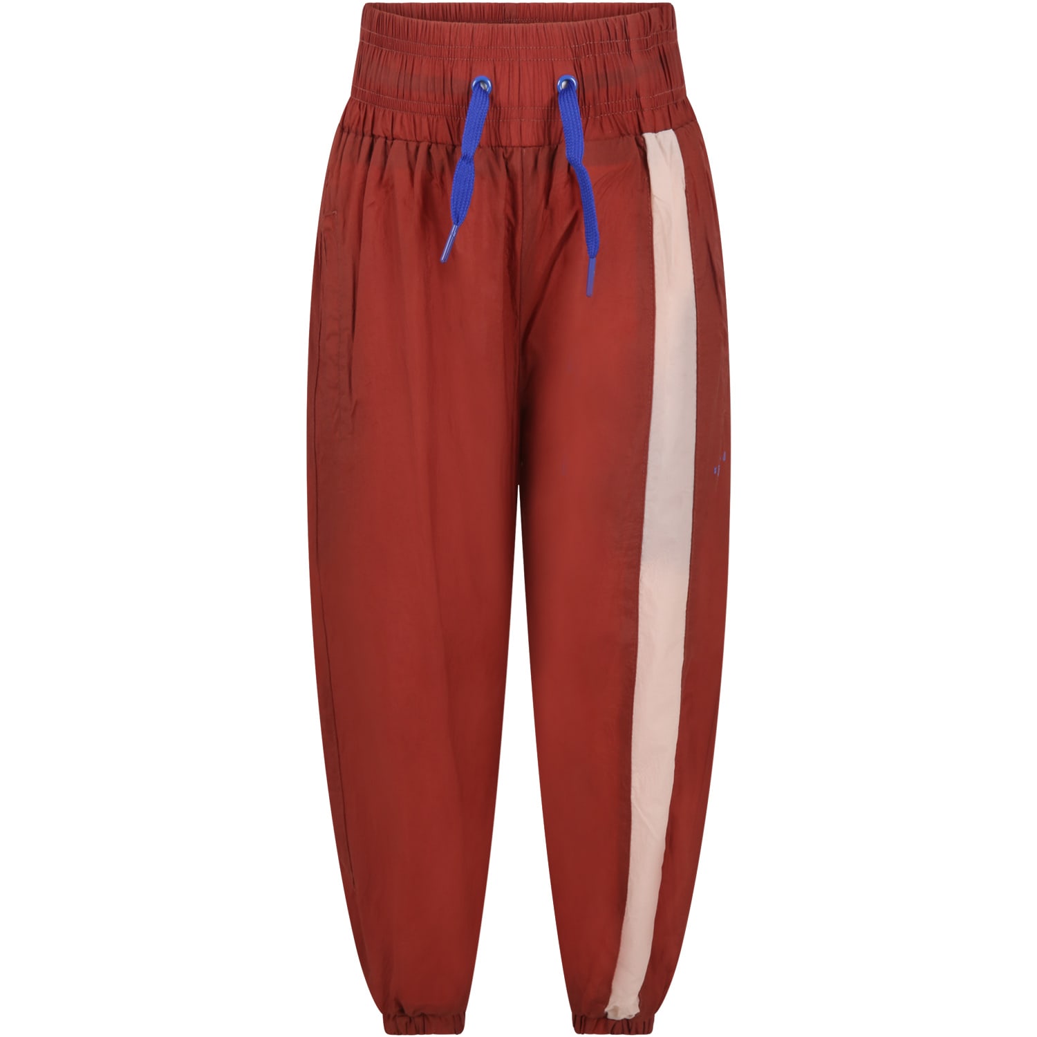 Molo Brown Trousers For Kids With Blue Logo