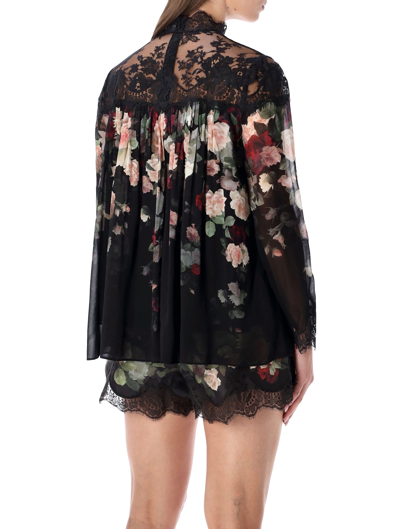 Zimmermann Hypnotic Floral Chiffon Lace Top