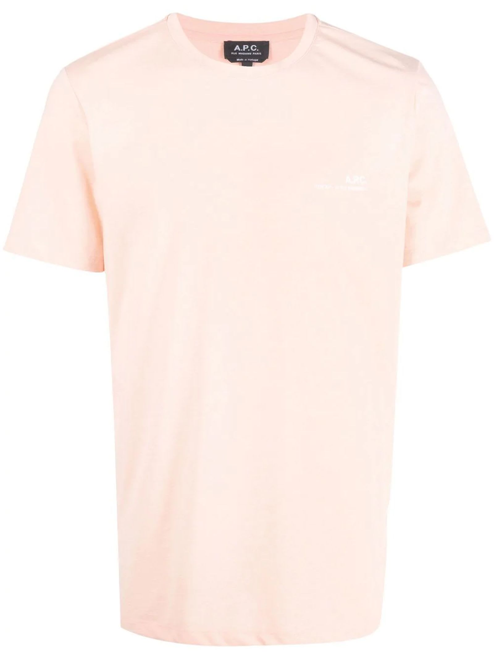 A.P.C. Peach-tone Cotton T-shirt